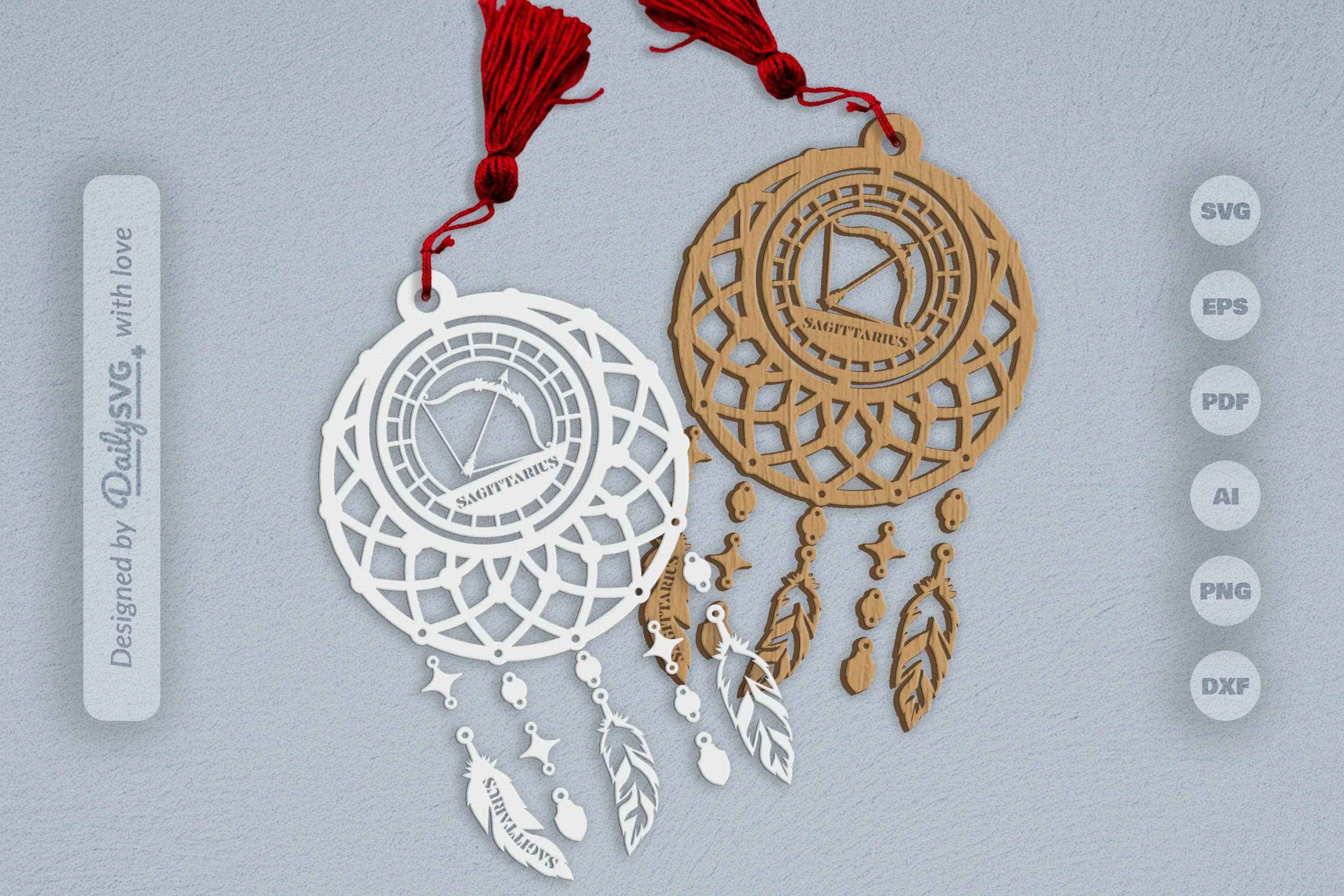 Sagittarius Dream Catcher Set SVG Bundle