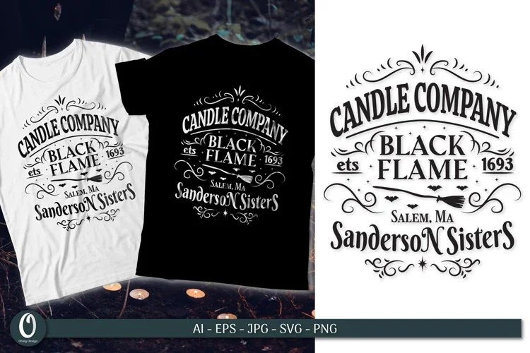 Sanderson Sisters Black Flame SVG Bundle