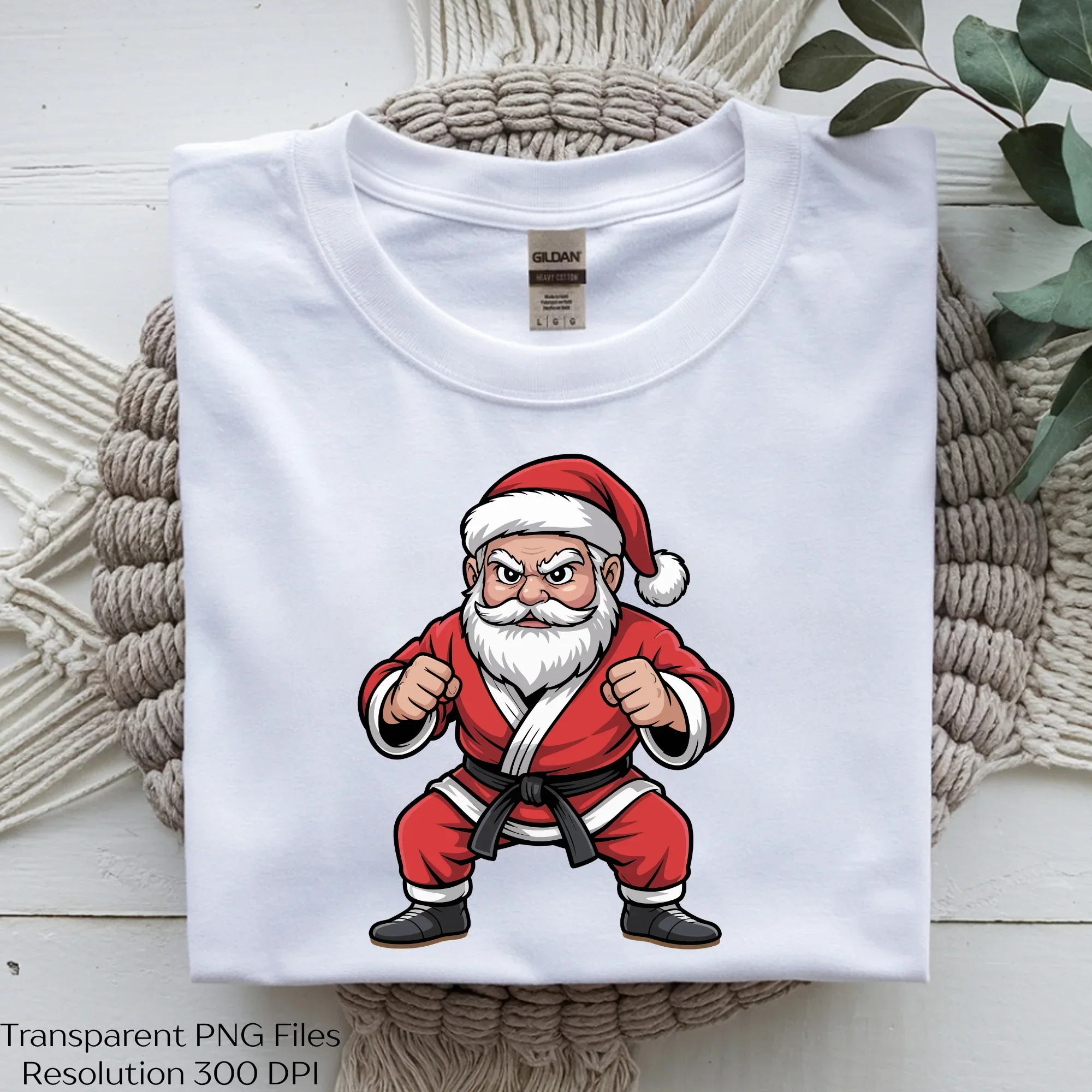 Santa Claus Martial Arts Christmas SVG Bundle