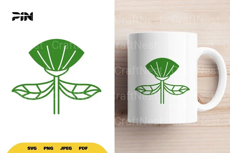 Scandinavian Flower Element Clipart Bundle