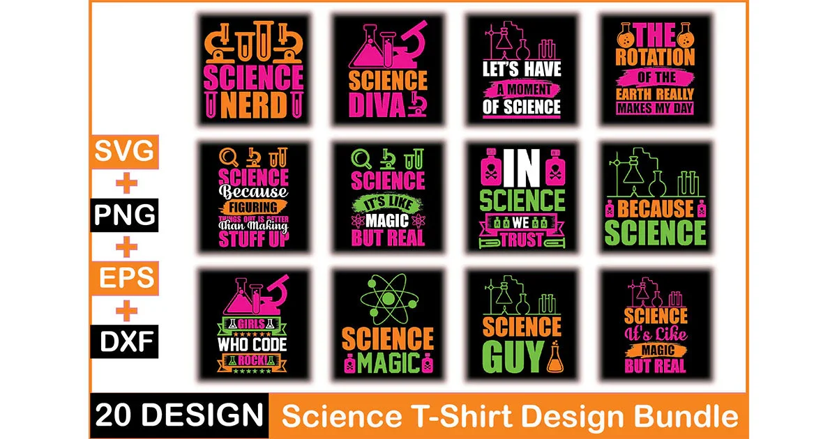 Science T Shirt Bundle - Image 3
