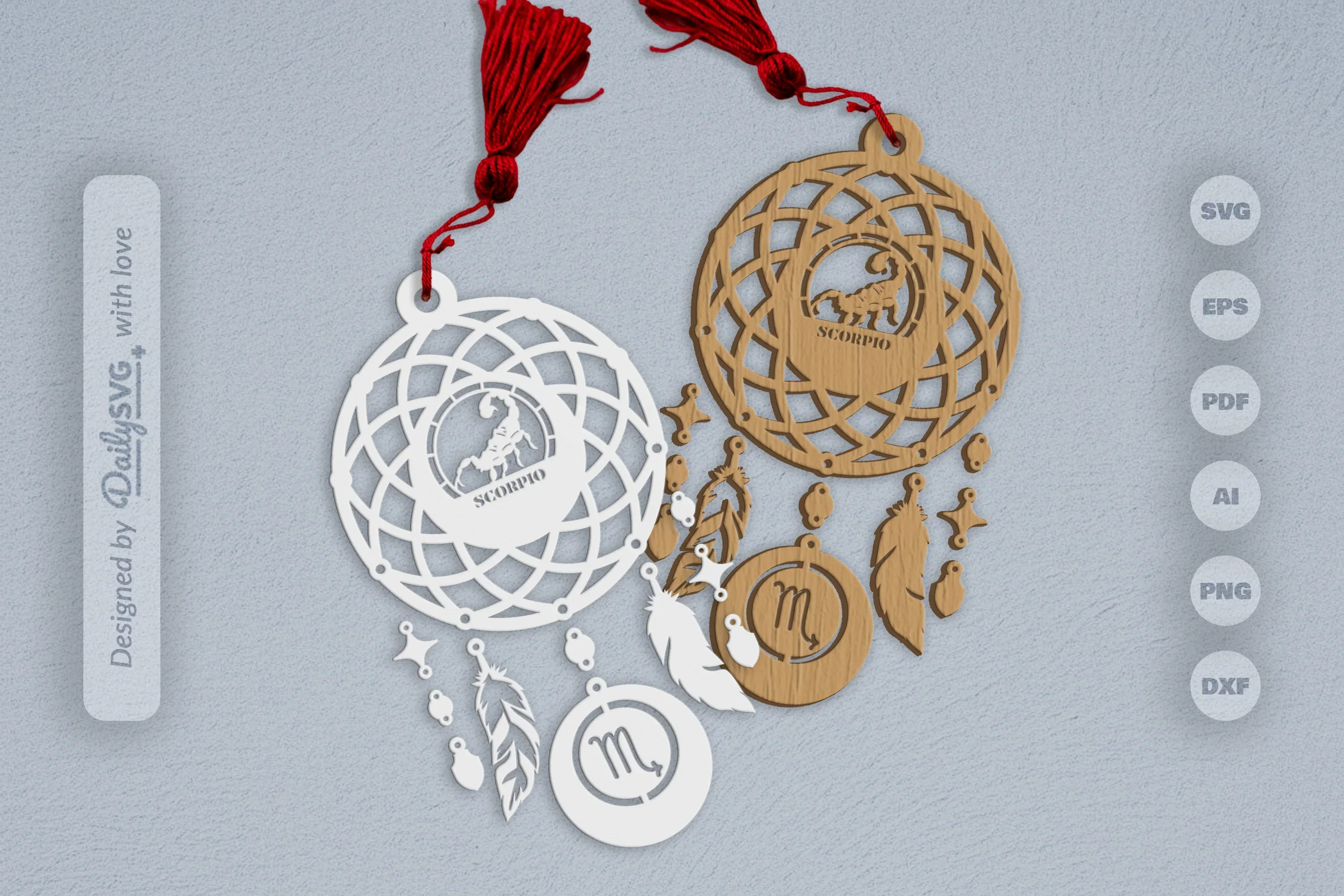 Scorpio Dream Catcher Set SVG Bundle