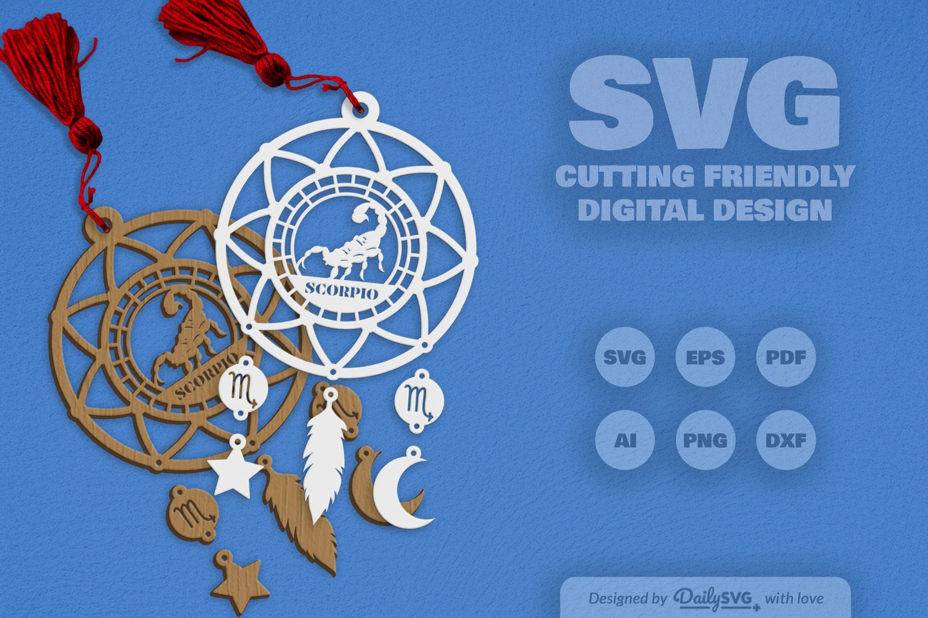 Scorpio Dream Catcher Set SVG Bundle - Image 2