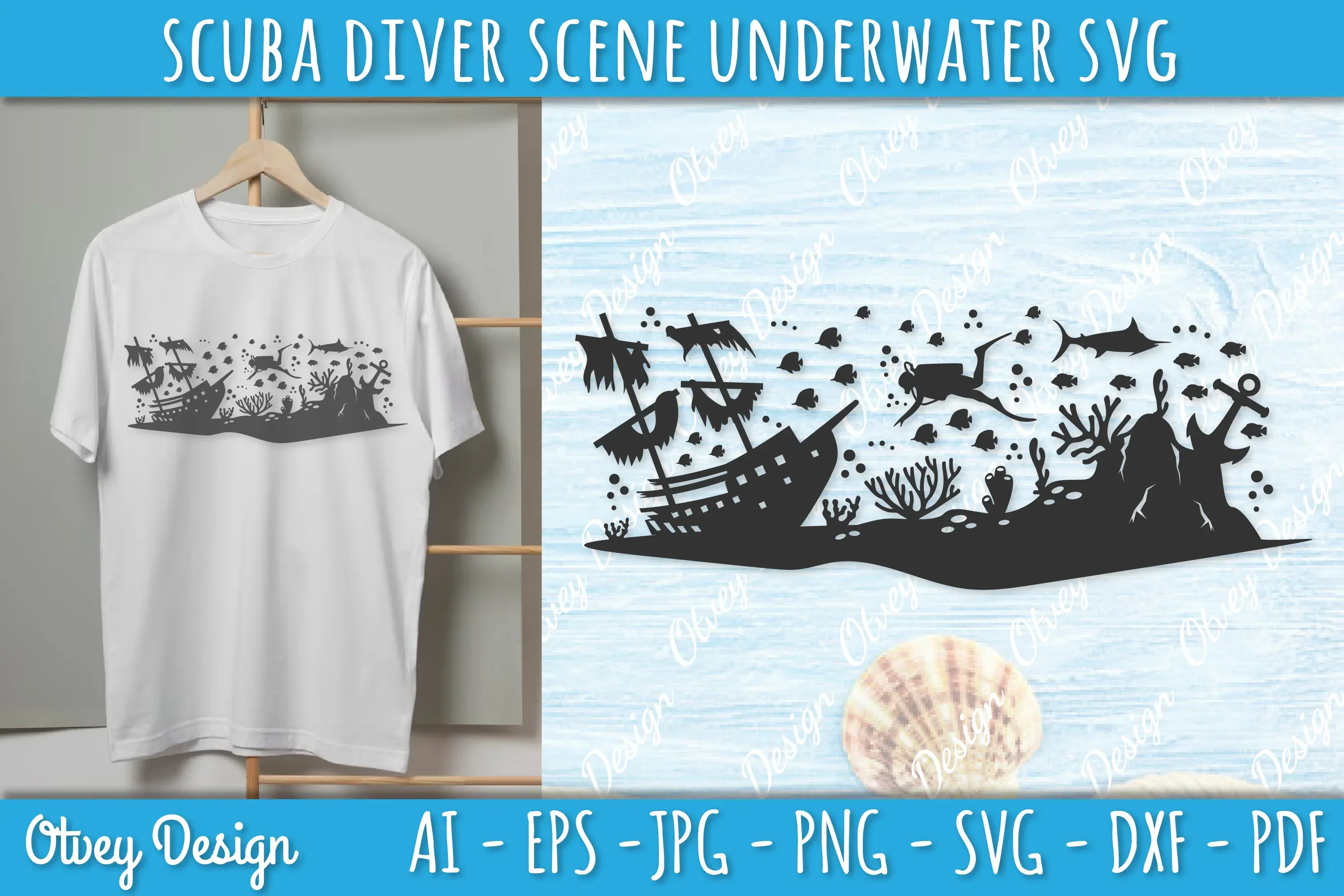 Scuba Diver Underwater World SVG Bundle - Image 2