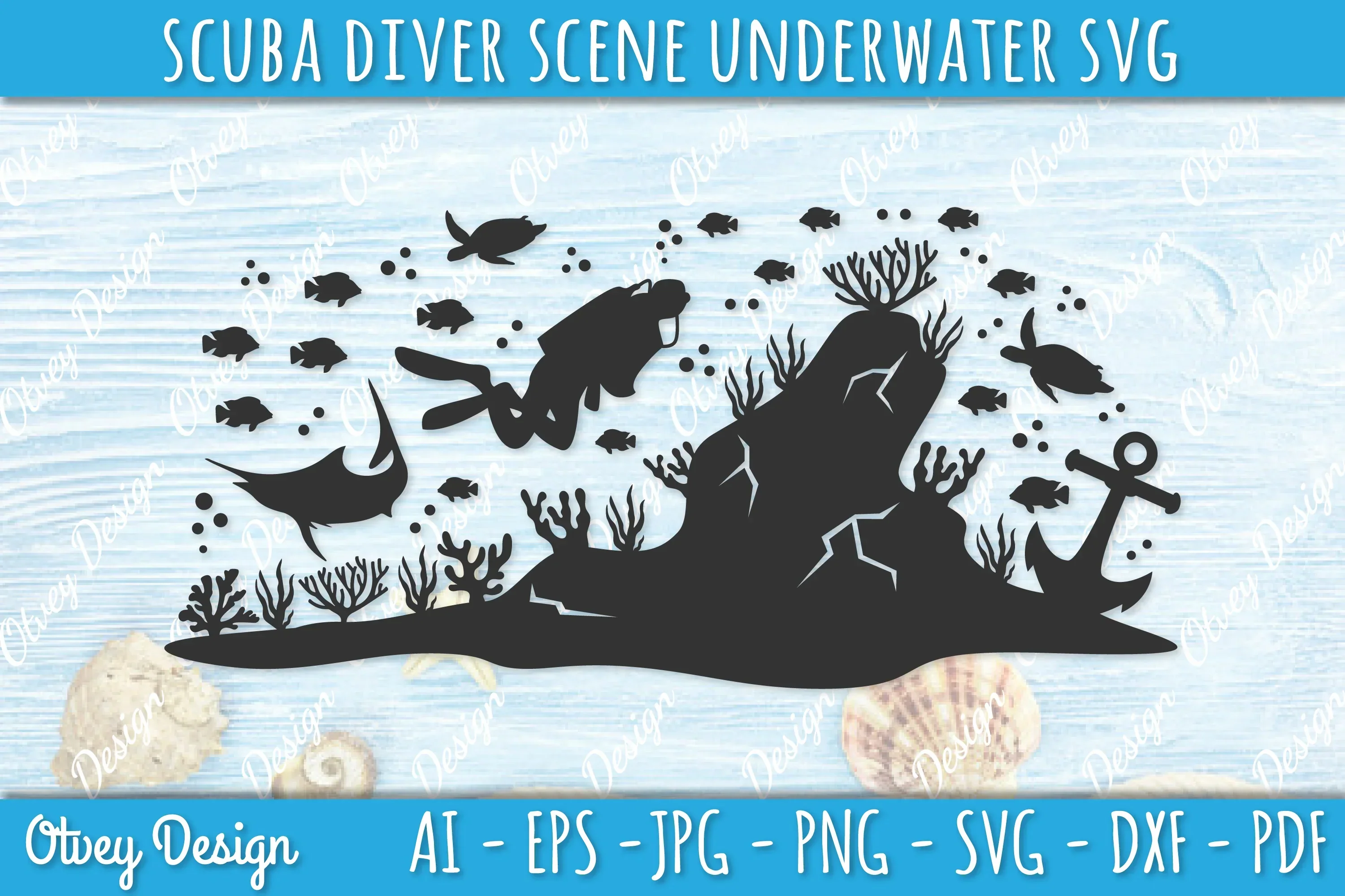 Scuba Diver Underwater World SVG Bundle