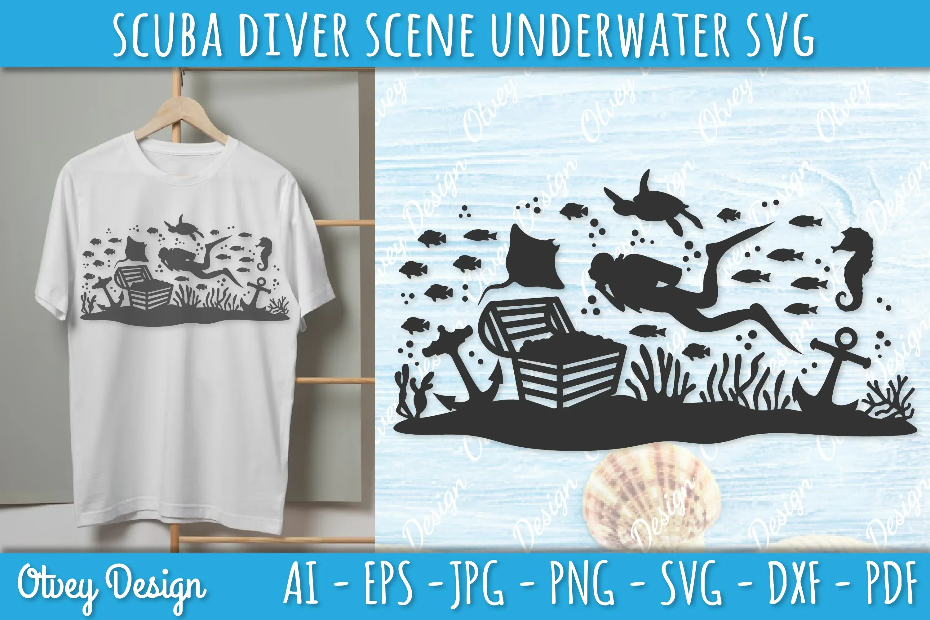 Scuba Diver Underwater World SVG Bundle - Image 2