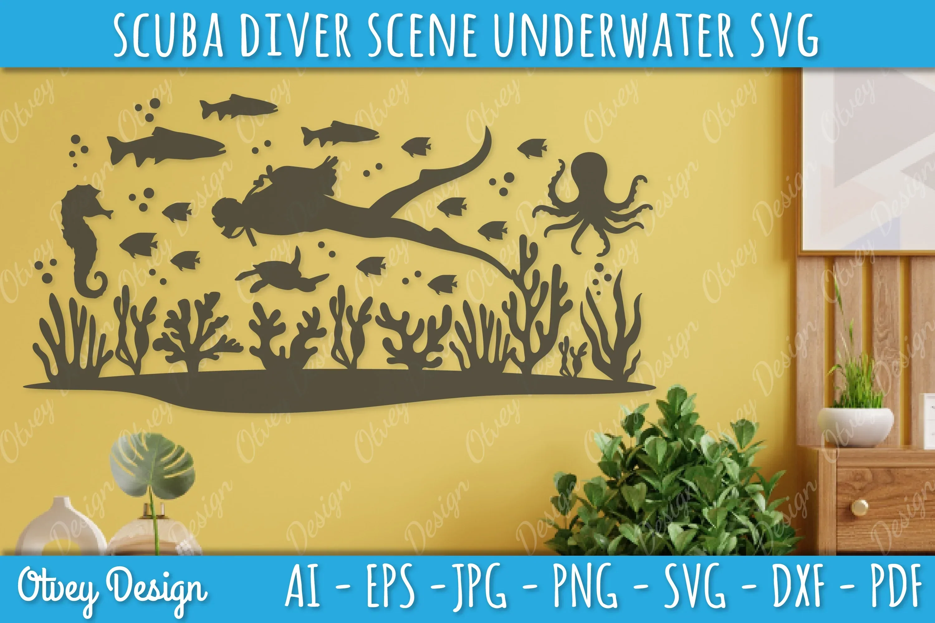 Scuba Diver Underwater World SVG Bundle - Image 4