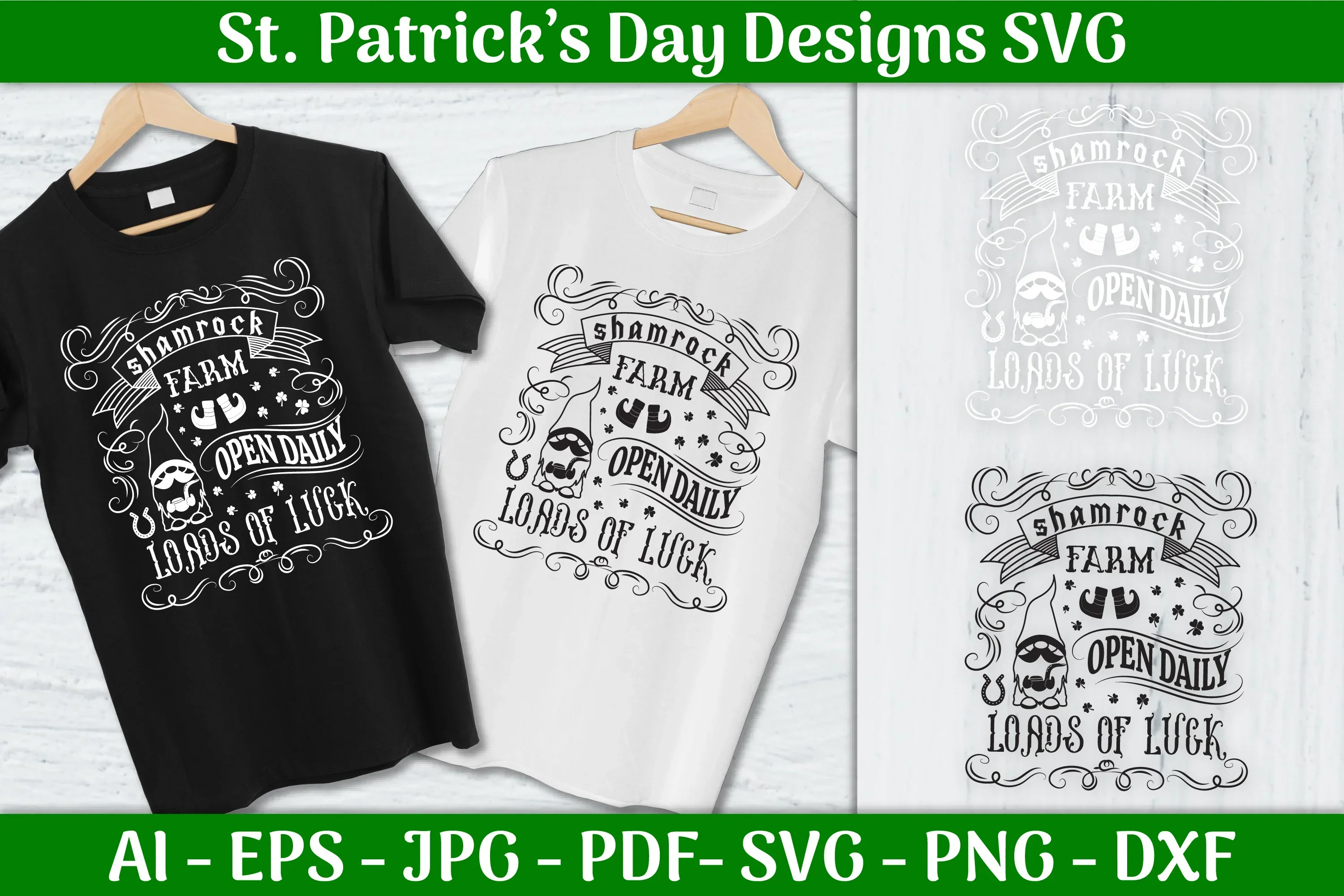 Shamrock Farm St Patrick's Day SVG Bundle