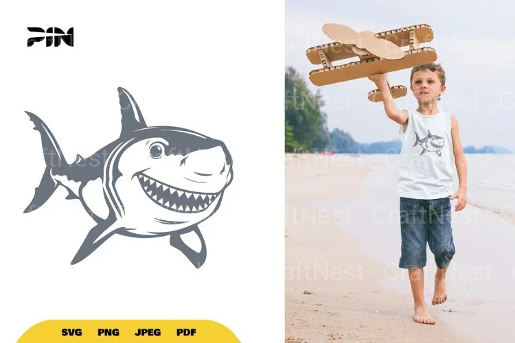 Shark Illustration Clipart Bundle
