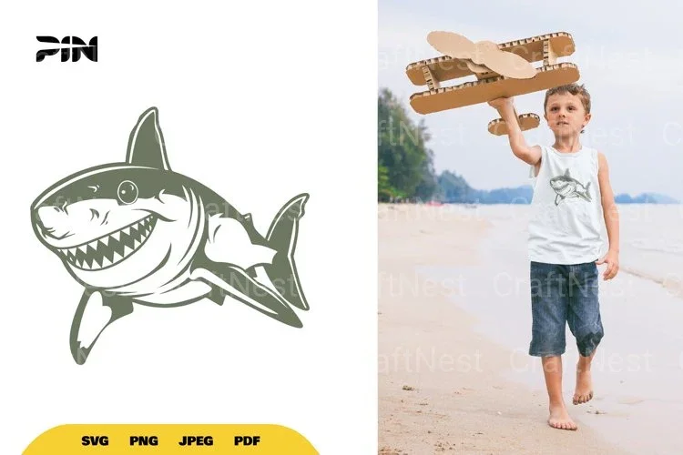Shark Illustration Clipart Bundle