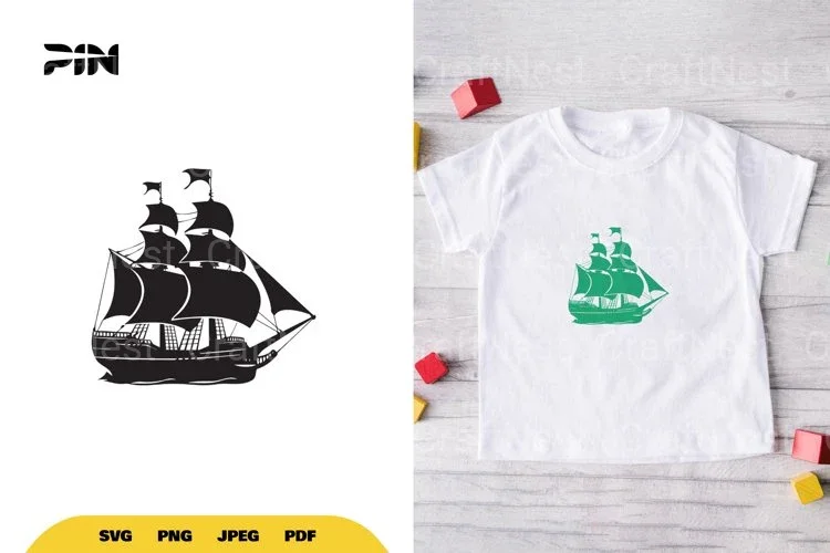 Ship Silhouette SVG Bundle