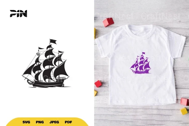 Ship Silhouette SVG Bundle