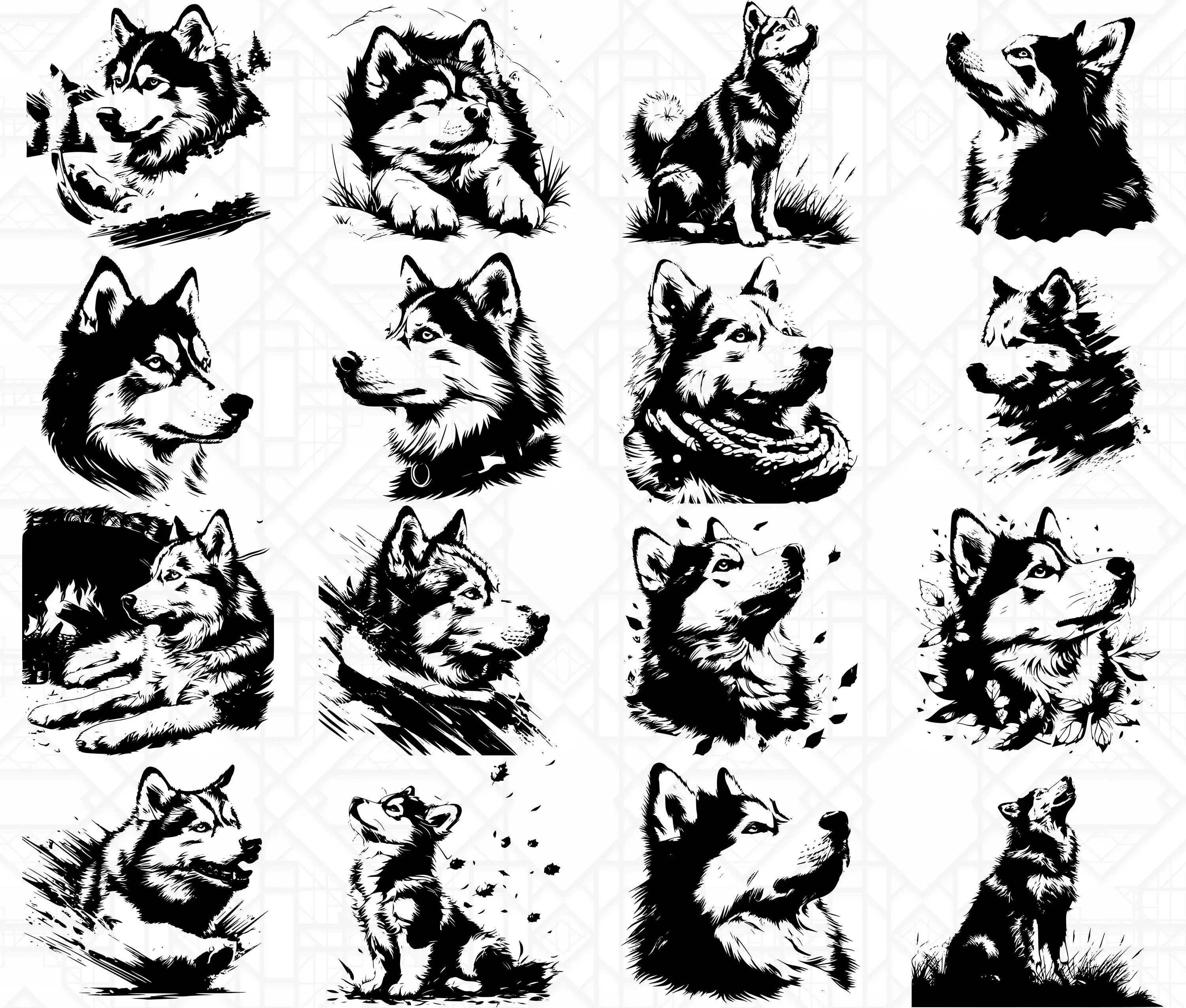 Siberian Husky SVG Bundle - Image 2