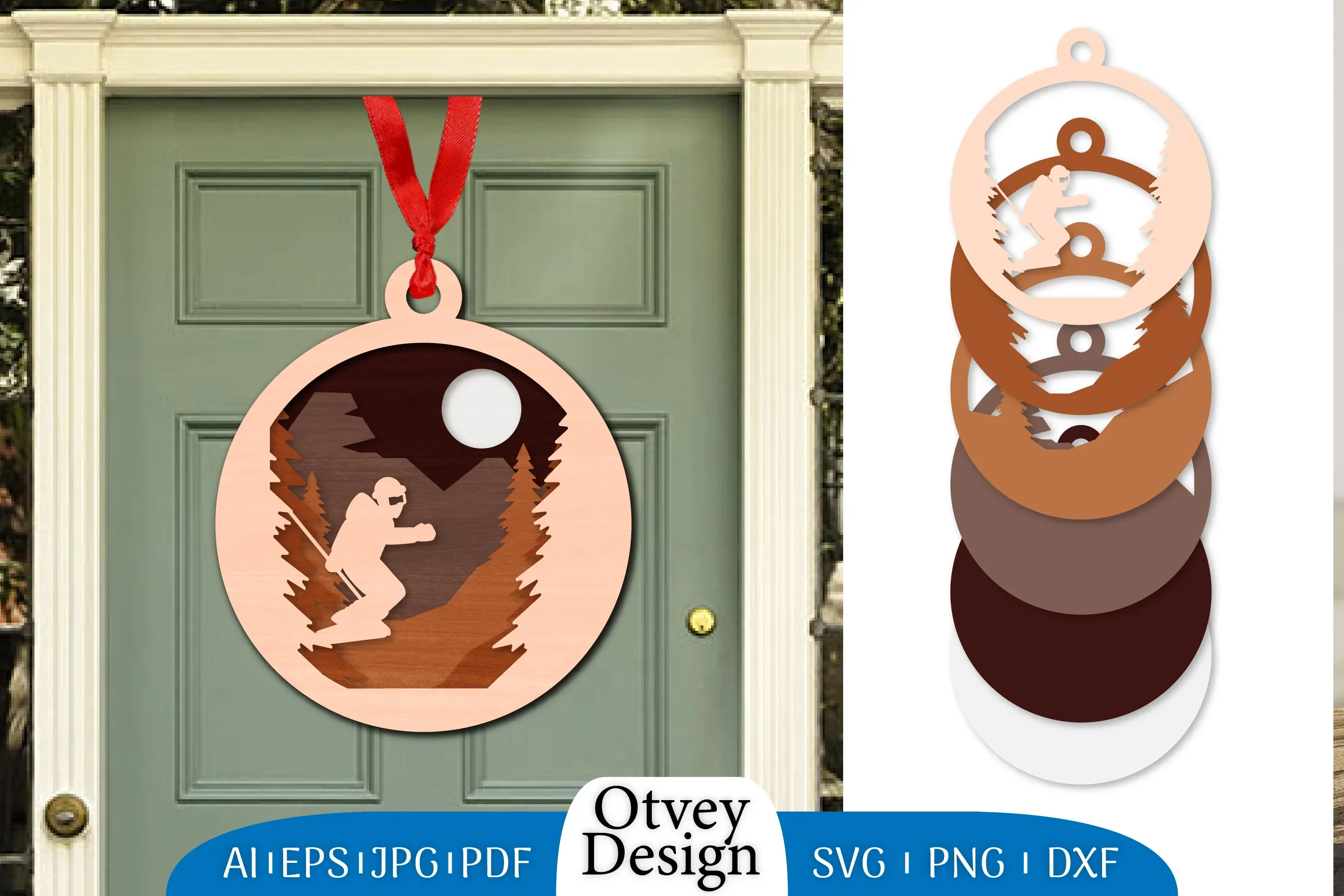 Sky Layered Lasercut SVG Bundle