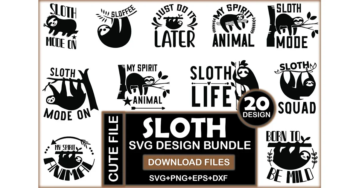 Sloth SVG Bundle