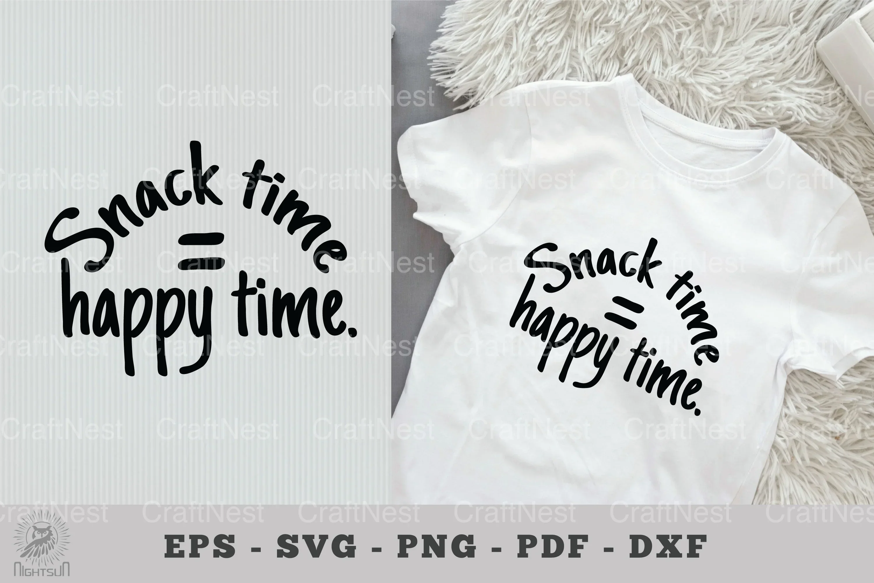Snack Time = Happy Time Baby Quotes SVG Bundle
