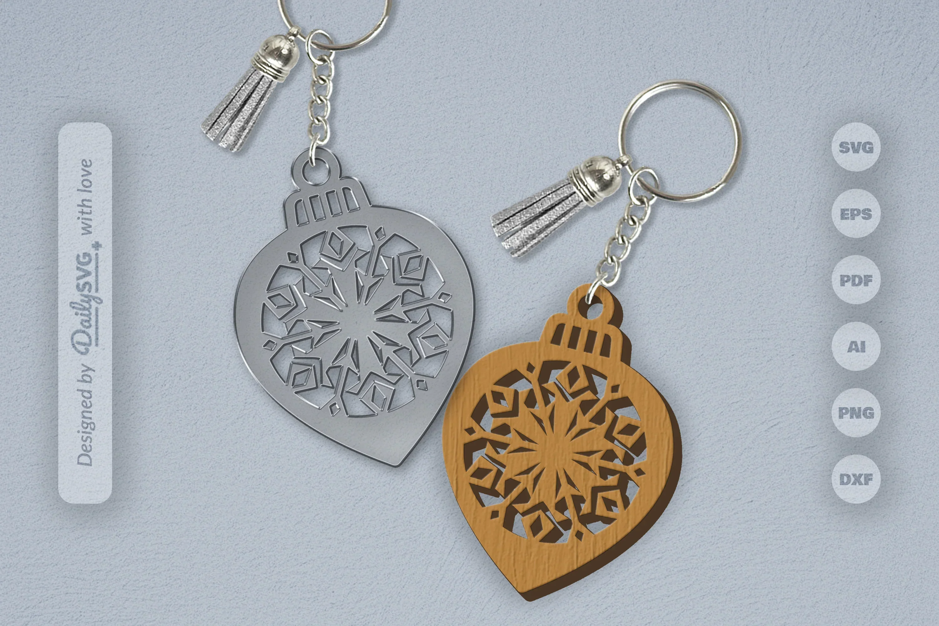 Snowflake Christmas Bauble SVG Bundle
