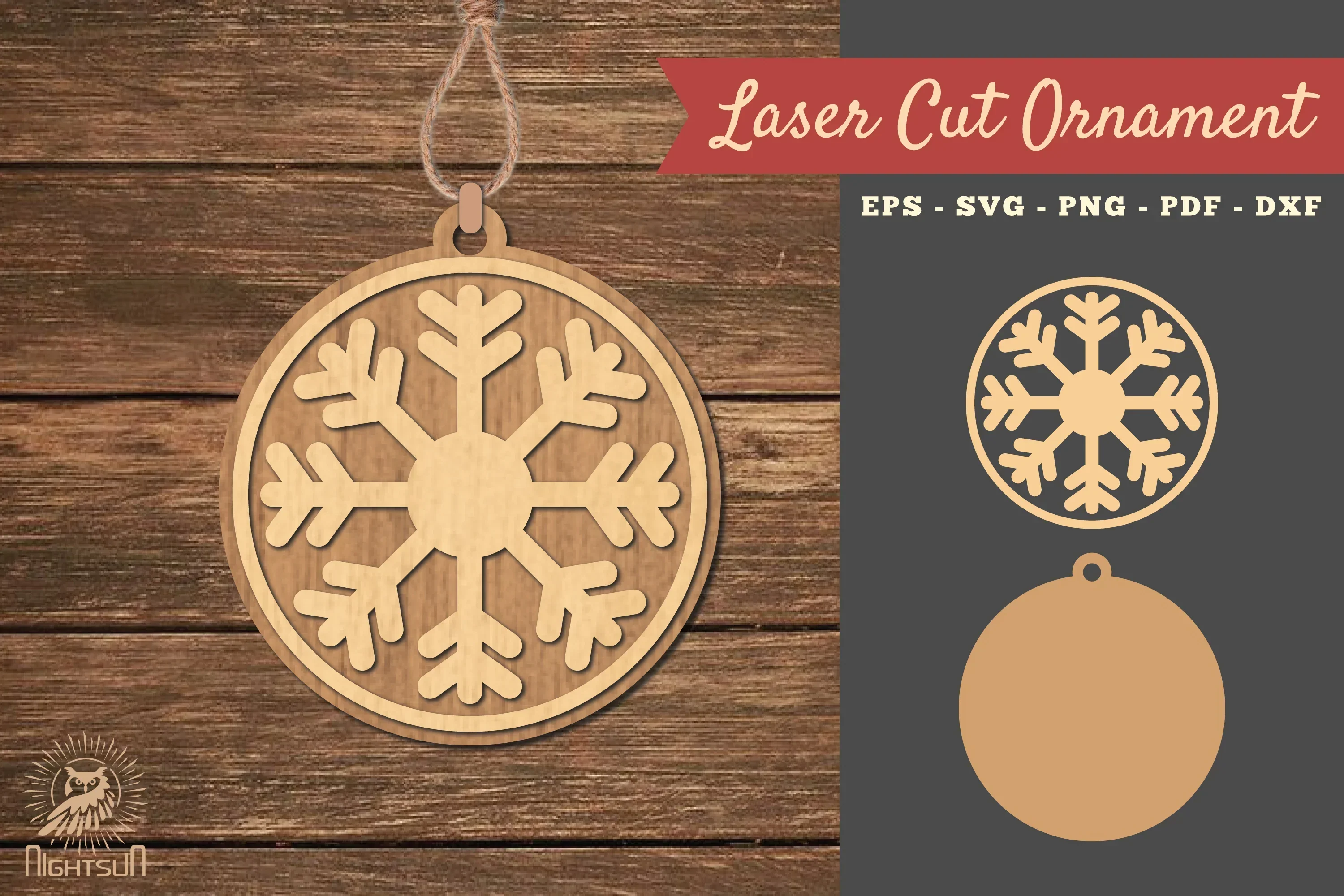 Snowflake Laser Cut Ornament SVG Bundle