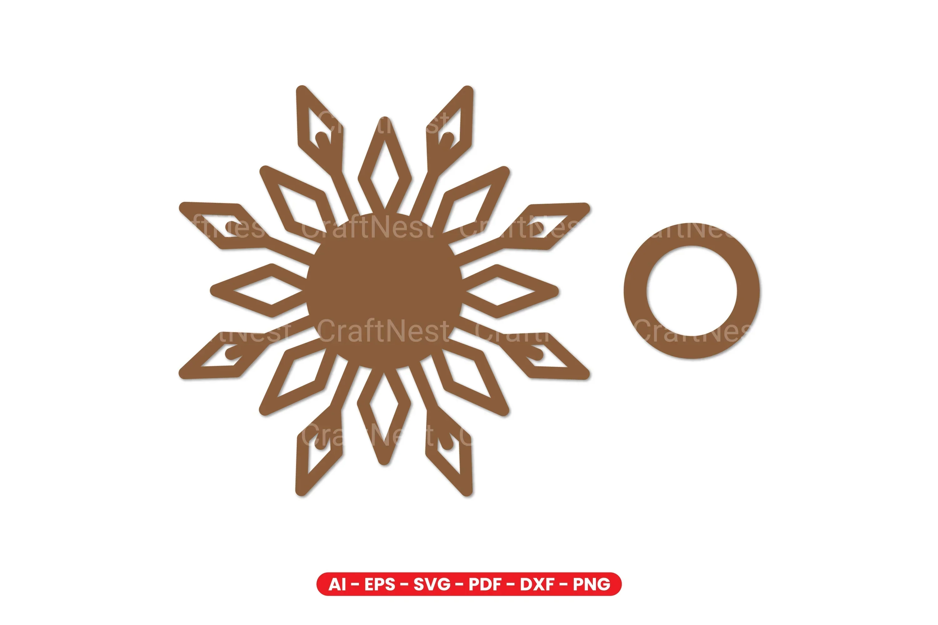 Snowflake Tealight Holder Laser Cut Design Bundle