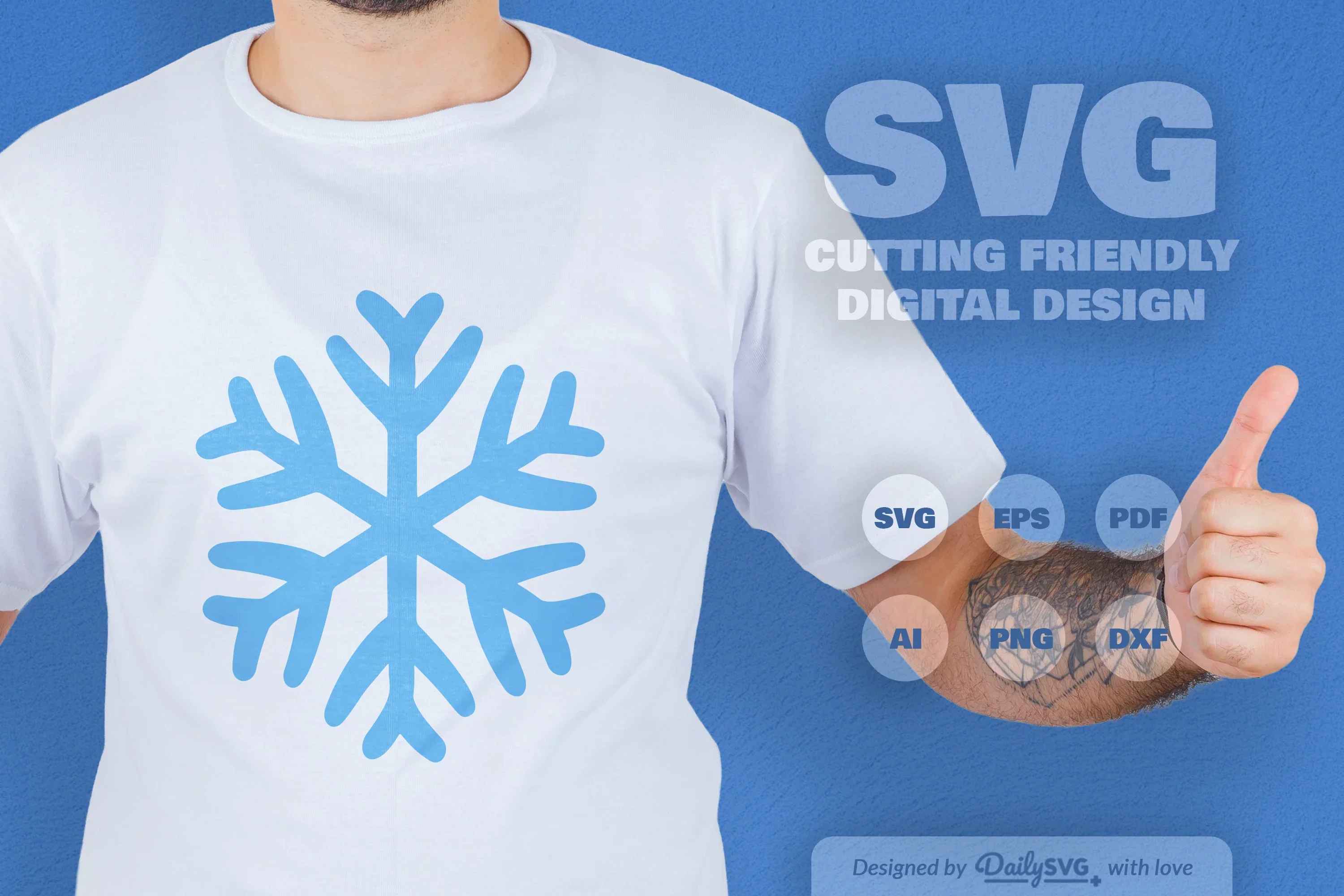Snowflakes SVG Bundle for Winter Crafts - Image 3