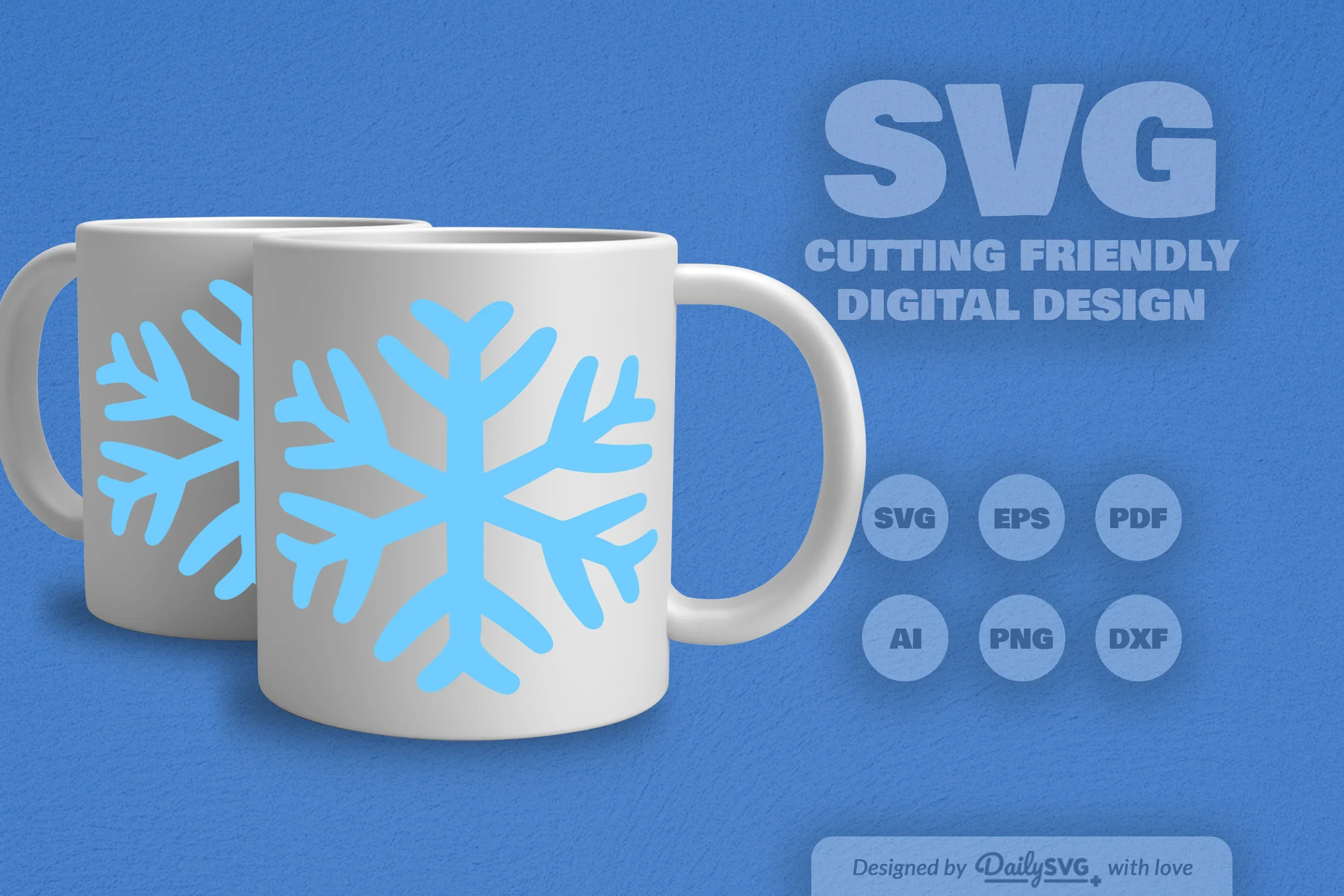 Snowflakes SVG Bundle for Winter Crafts - Image 5