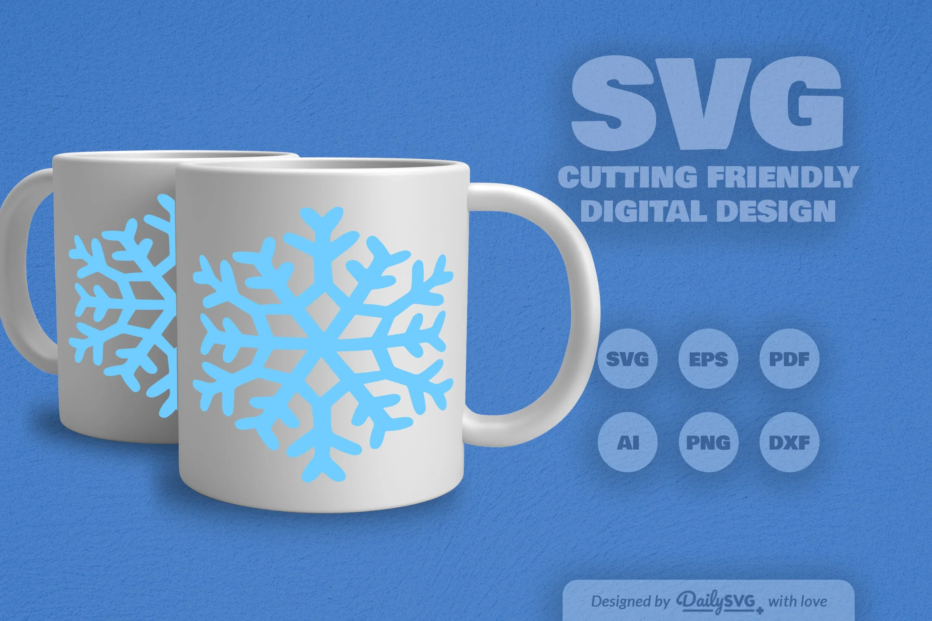 Snowflakes SVG Bundle for Winter Crafts - Image 5