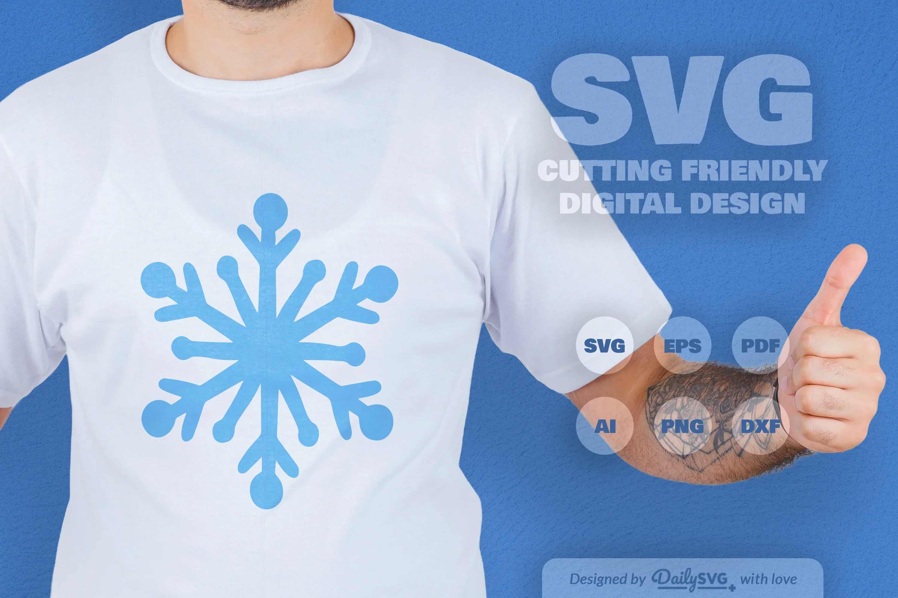 Snowflakes SVG Bundle for Winter Crafts - Image 3