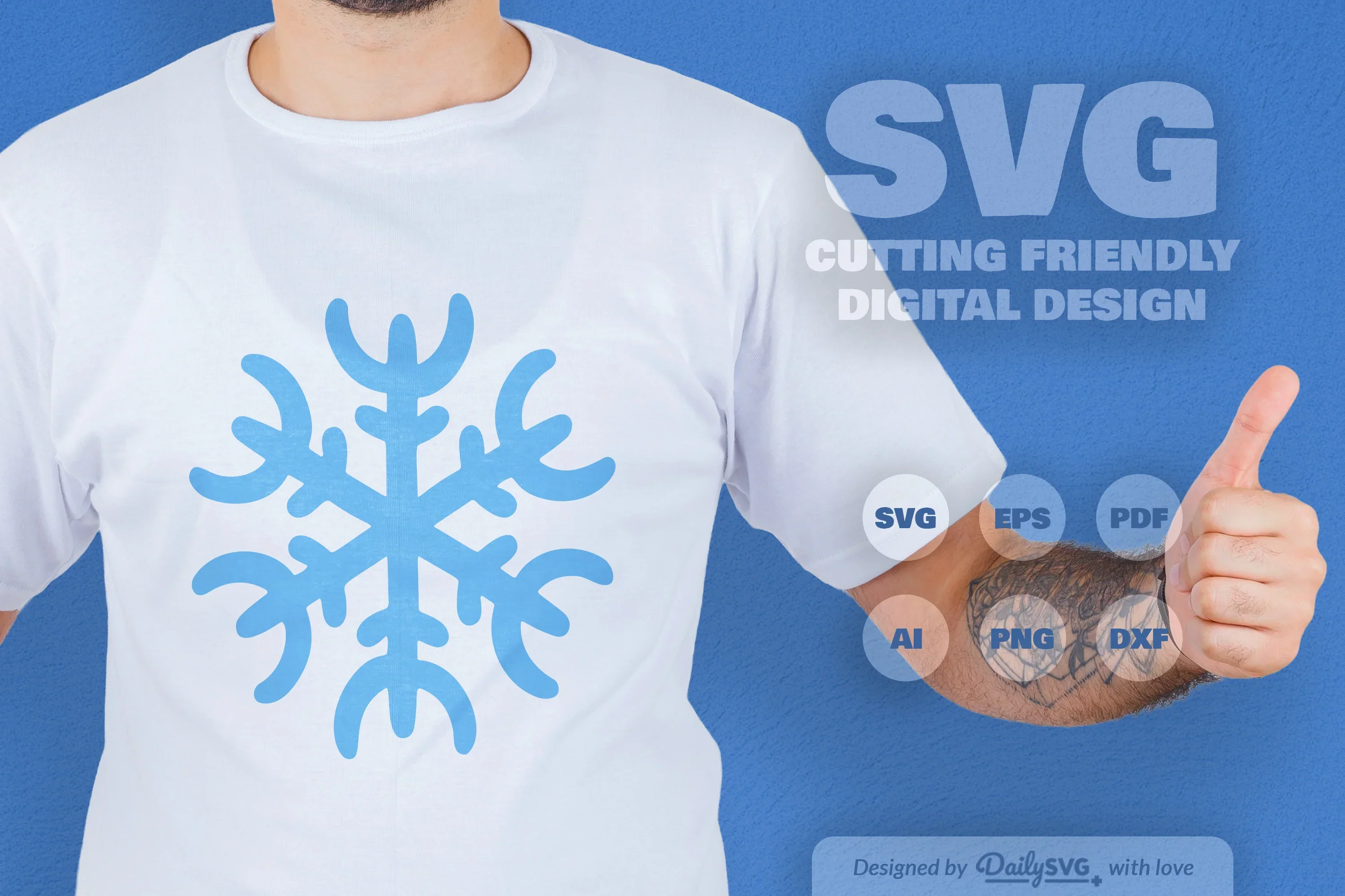 Snowflakes SVG Bundle for Winter Crafts - Image 3