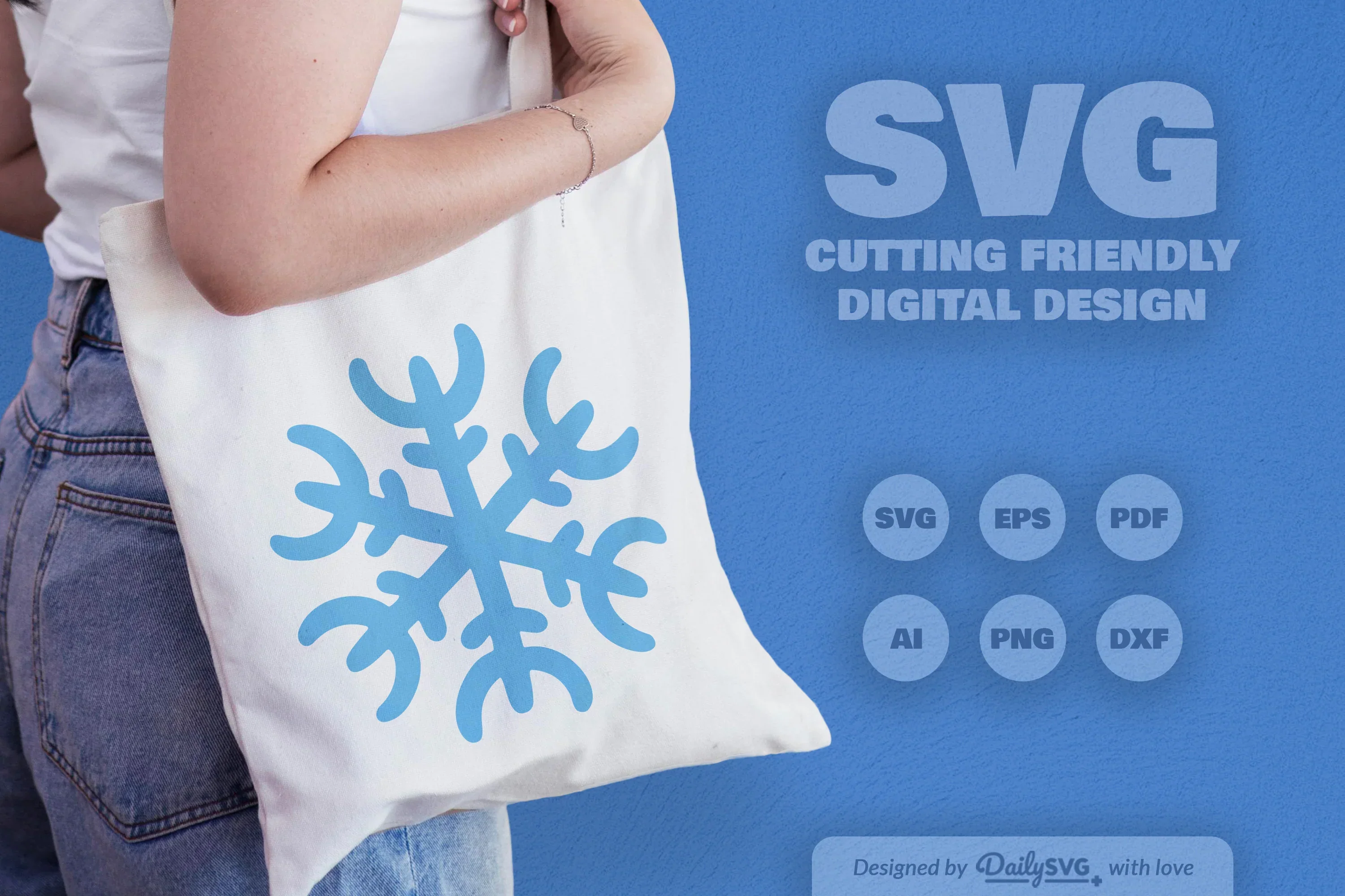 Snowflakes SVG Bundle for Winter Crafts - Image 4