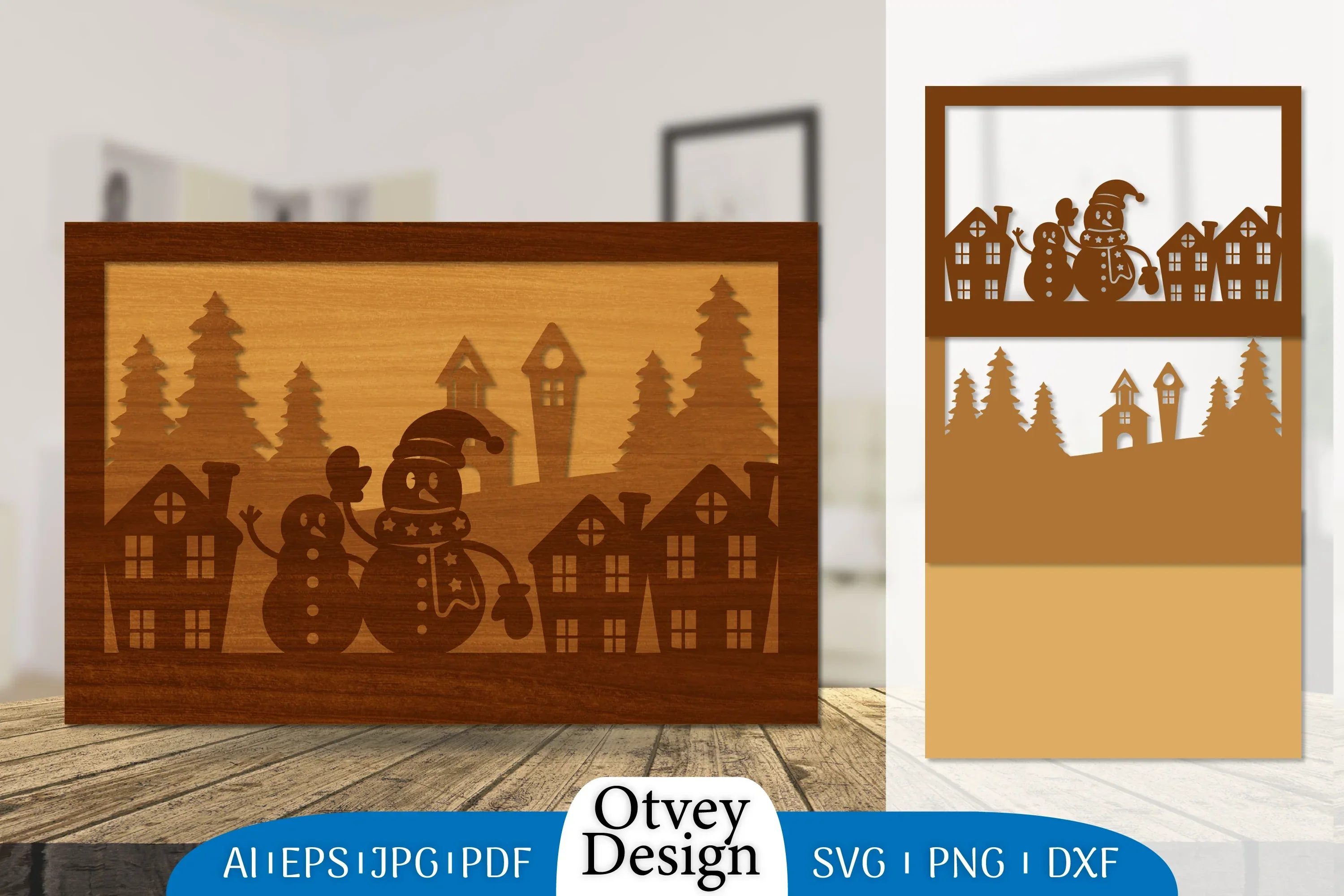 Snowman Layered Lasercut SVG Bundle