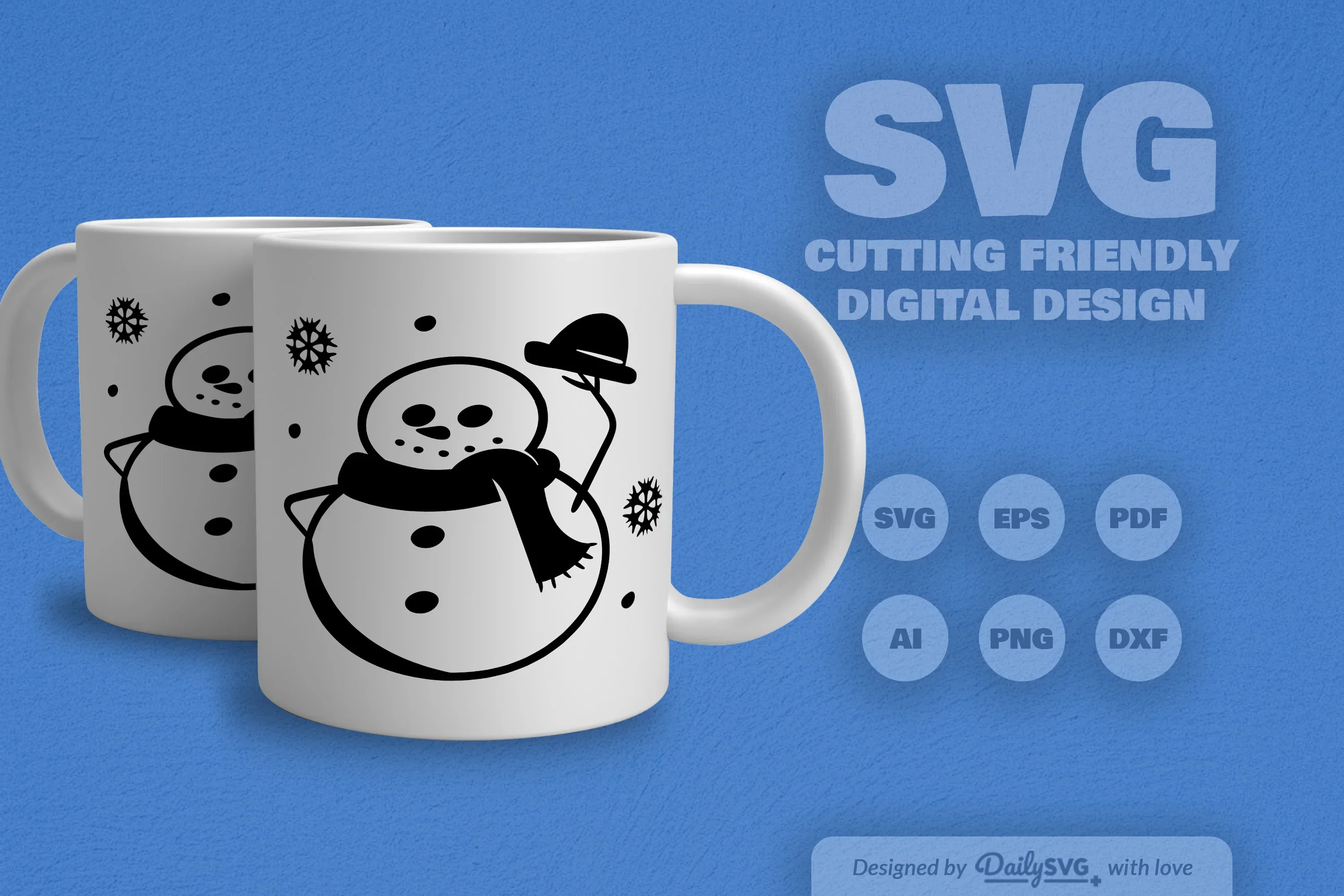 Snowman SVG Bundle: Festive Winter Decor Set - Image 5