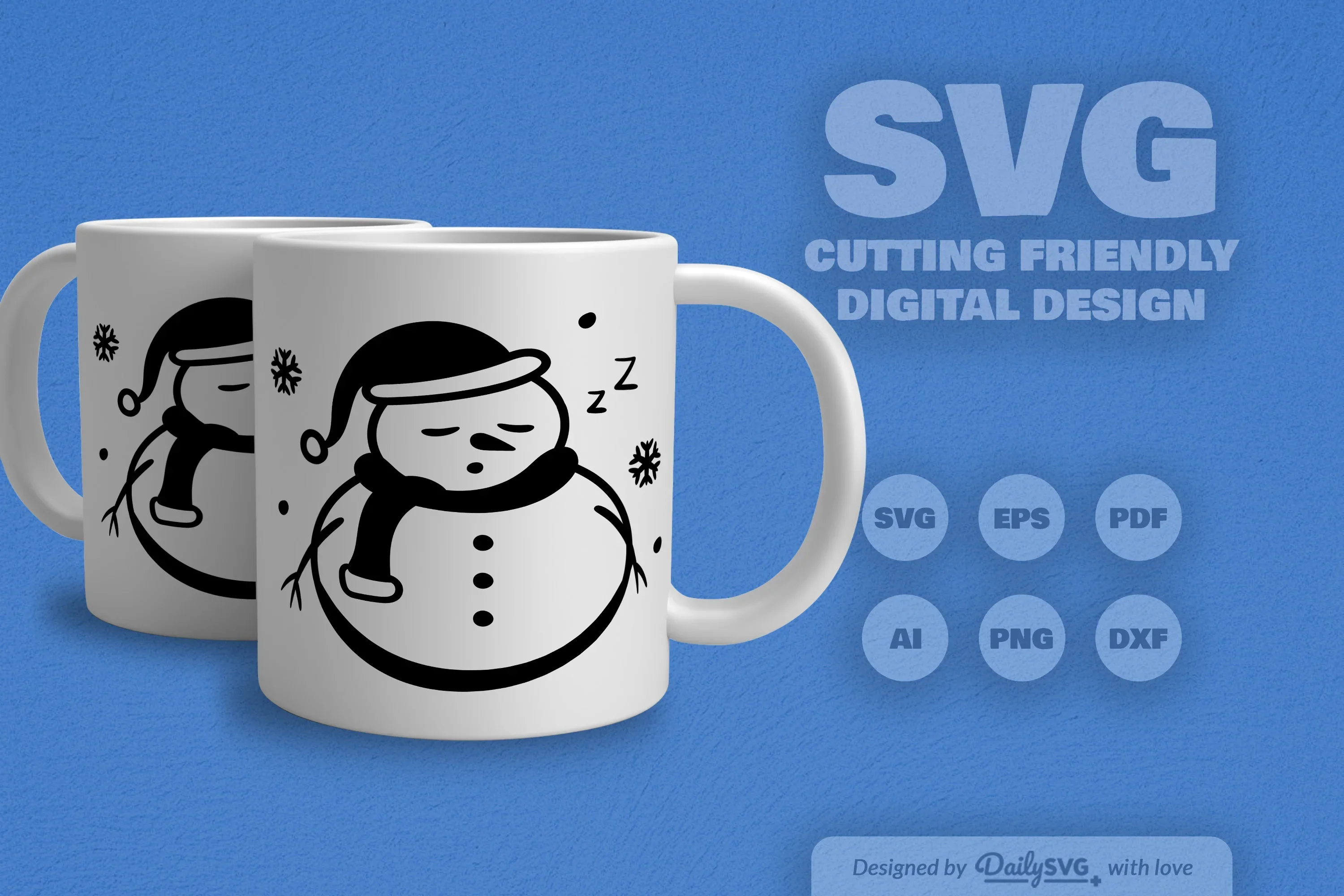 Snowman SVG Bundle for Winter Crafts - Image 5