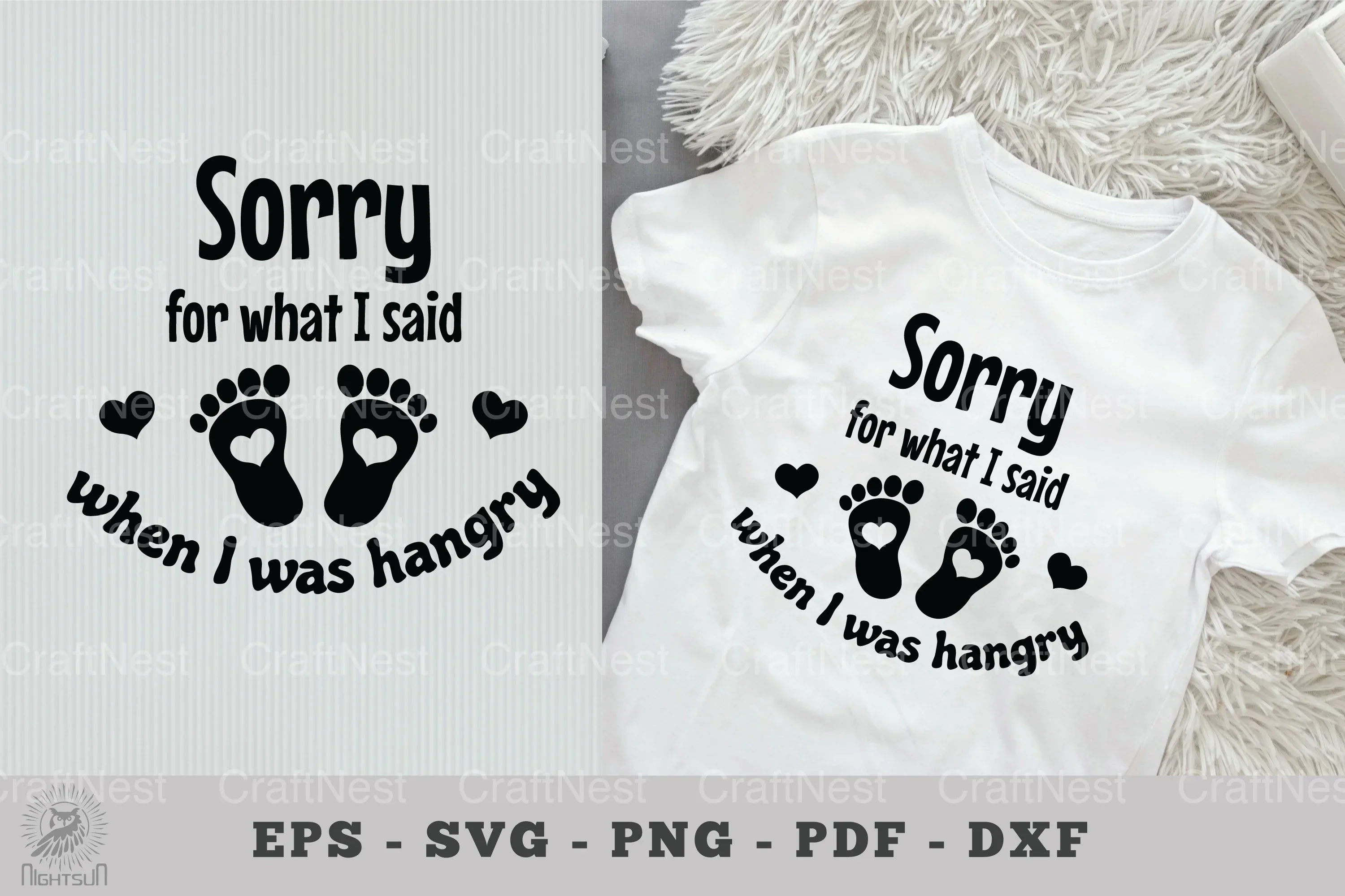 Sorry for What I Said When Hangry - Baby Quotes SVG Bundle