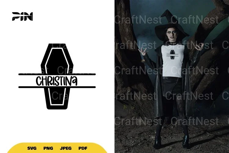 Split Coffin Halloween SVG Bundle