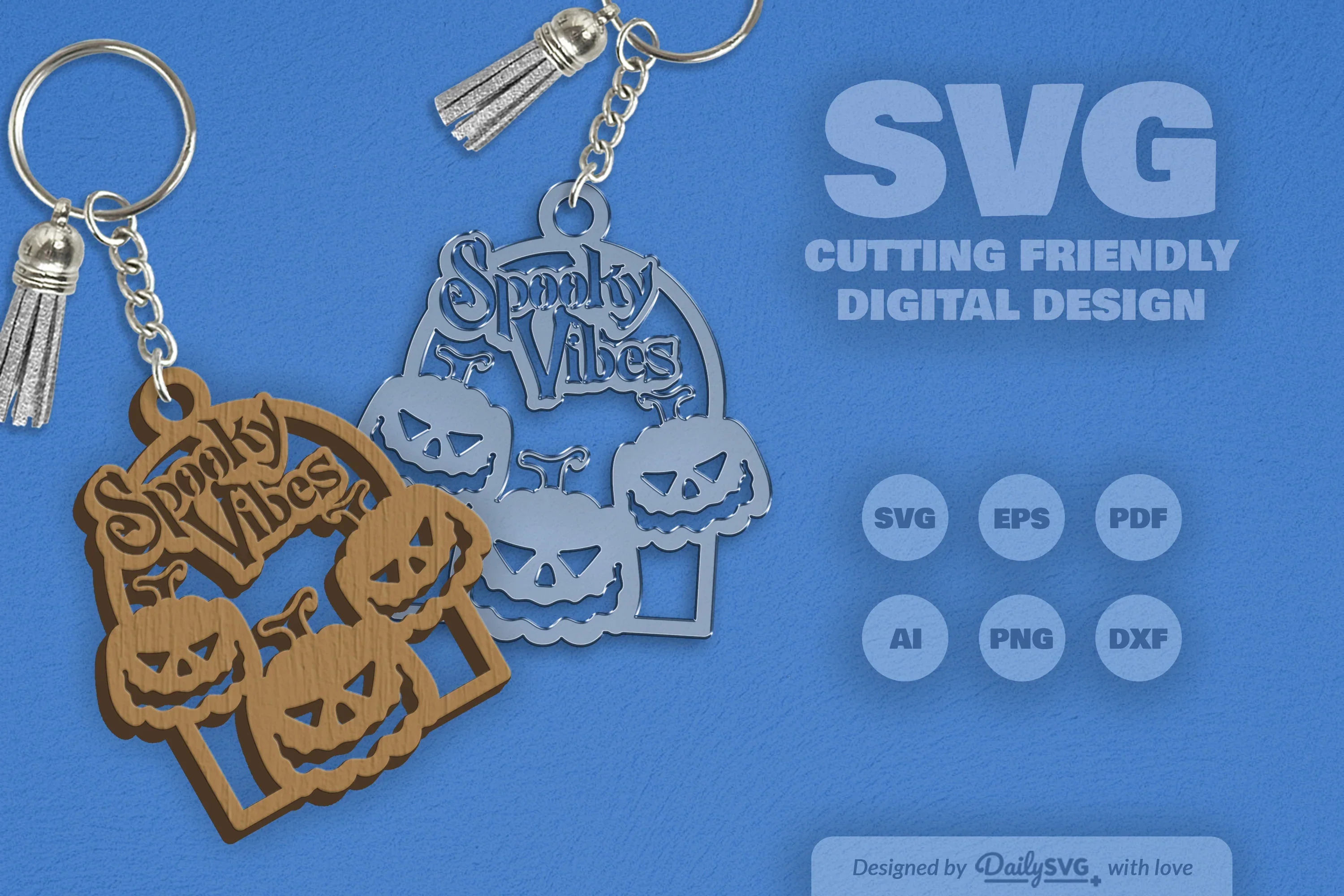 Spooky Vibes Halloween Pumpkin SVG Bundle - Image 2