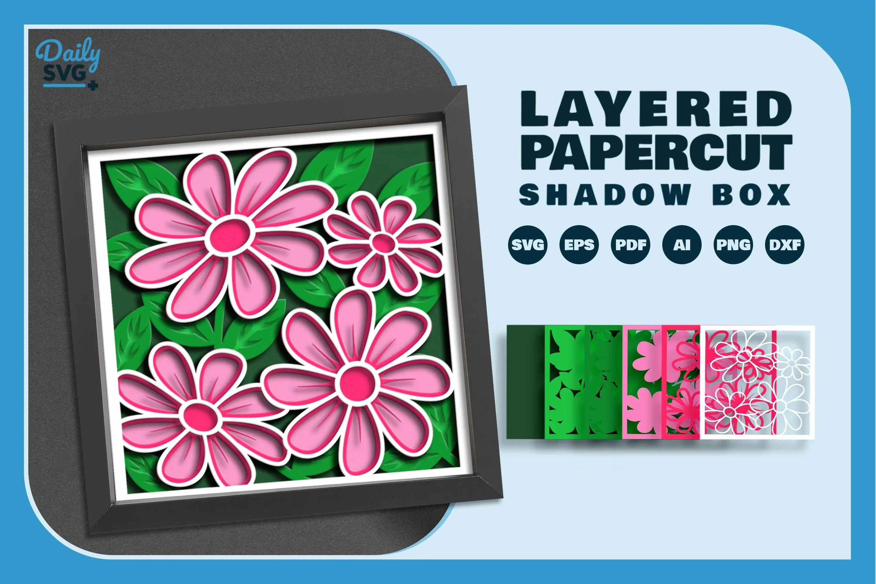 Spring Floral Papercut SVG Bundle - Image 2