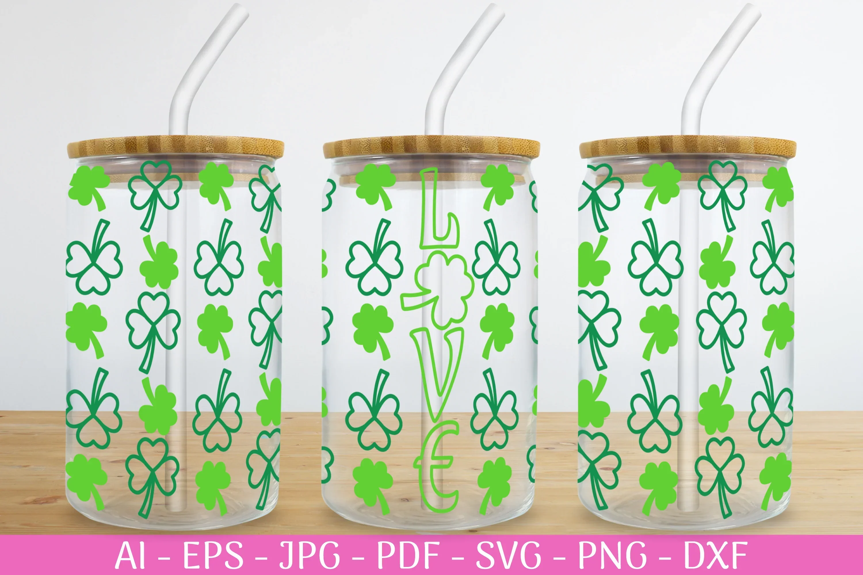 St. Patrick's Day Can Glass Wrap SVG Bundle - Image 2