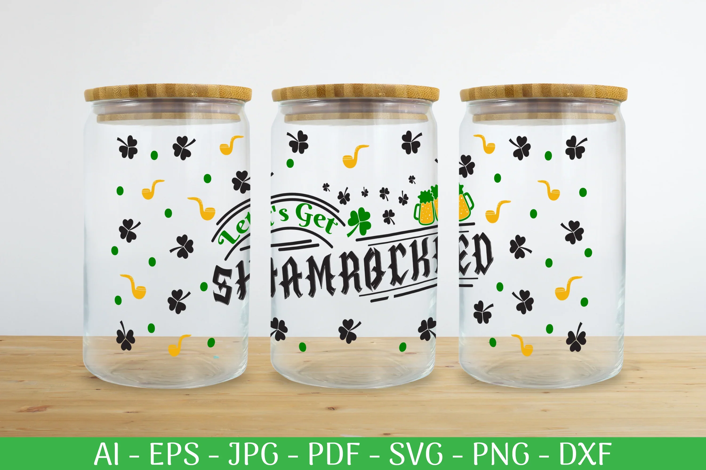 St. Patrick's Day Can Glass Wrap SVG Bundle