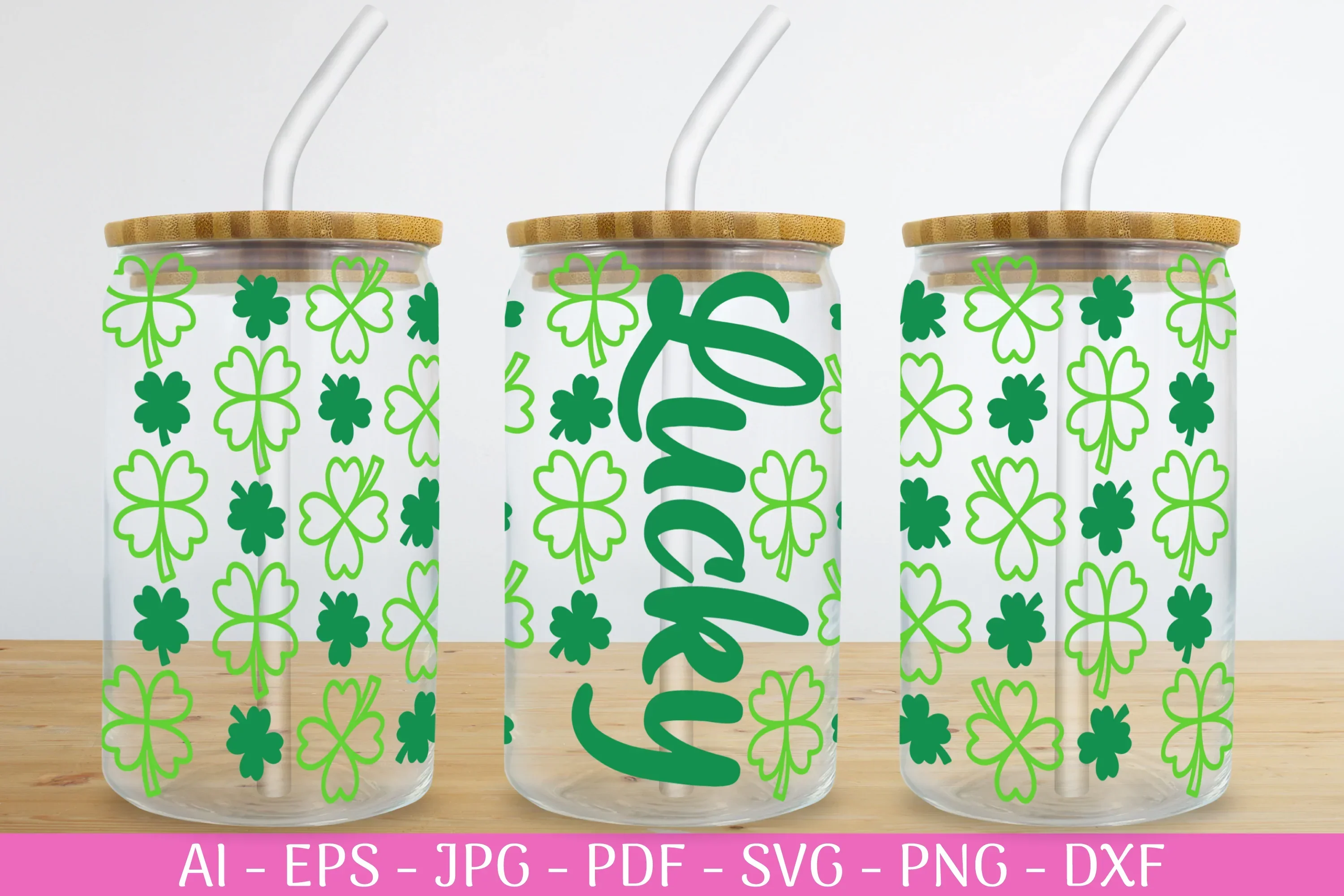 St. Patrick's Day Can Glass Wrap SVG Bundle - Image 2