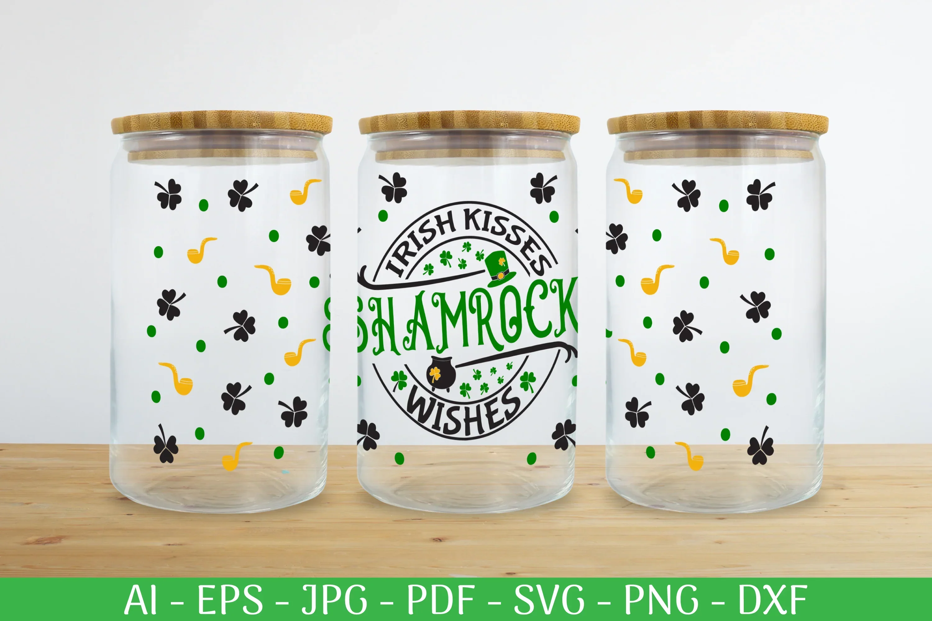 St. Patrick's Day Can Glass Wrap SVG Bundle
