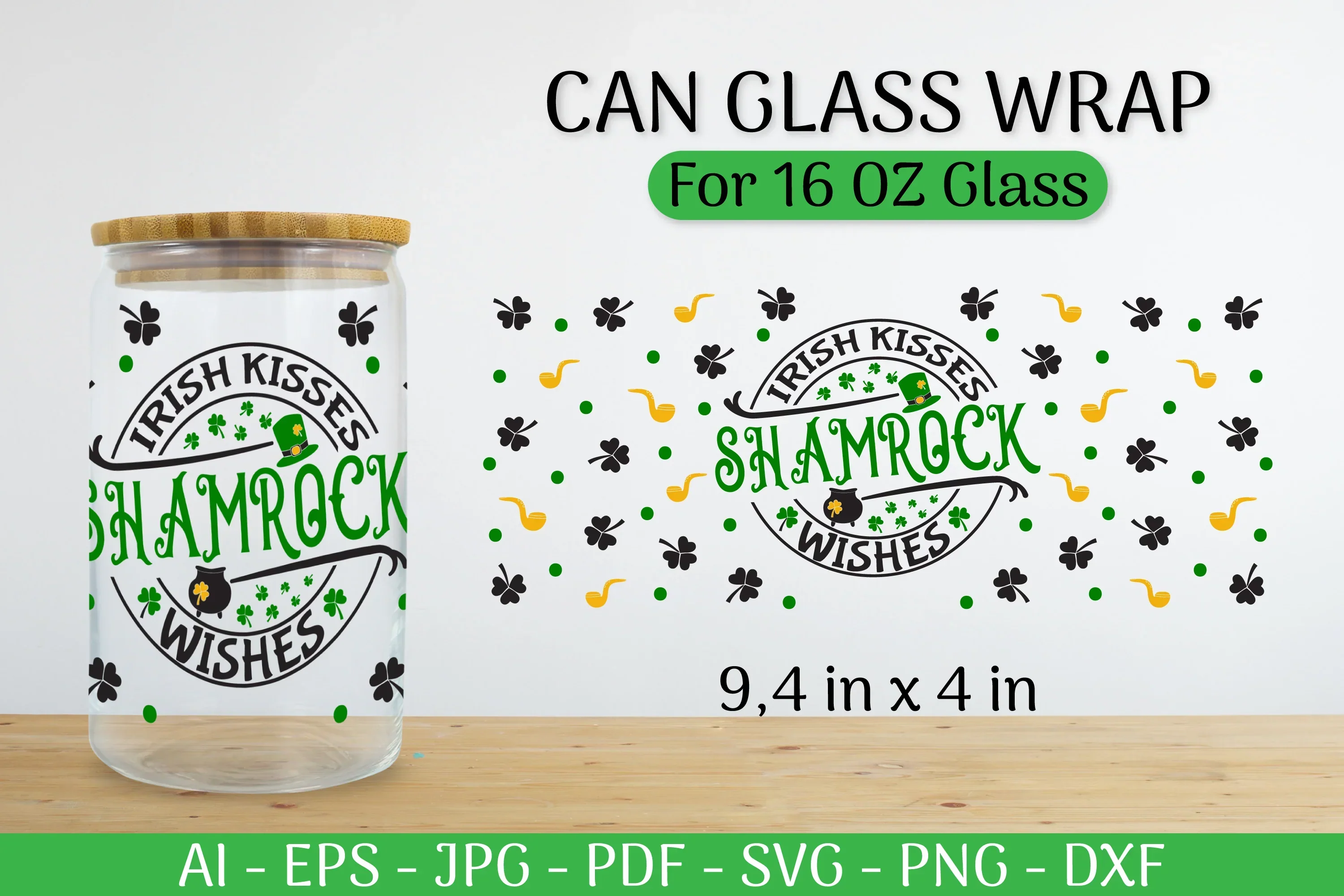 St. Patrick's Day Can Glass Wrap SVG Bundle - Image 2