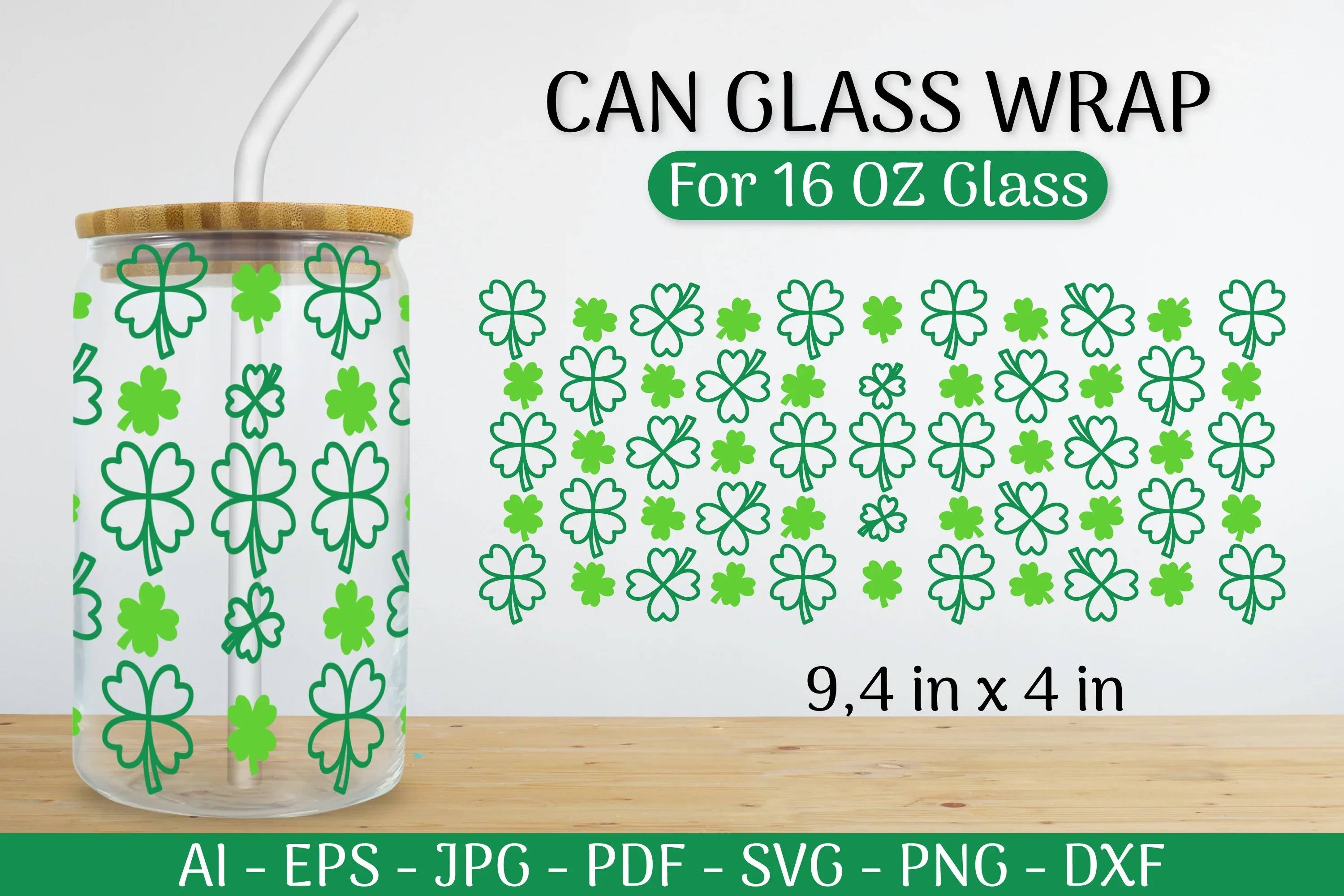 St. Patrick's Day Can Glass Wrap SVG Bundle - Image 2
