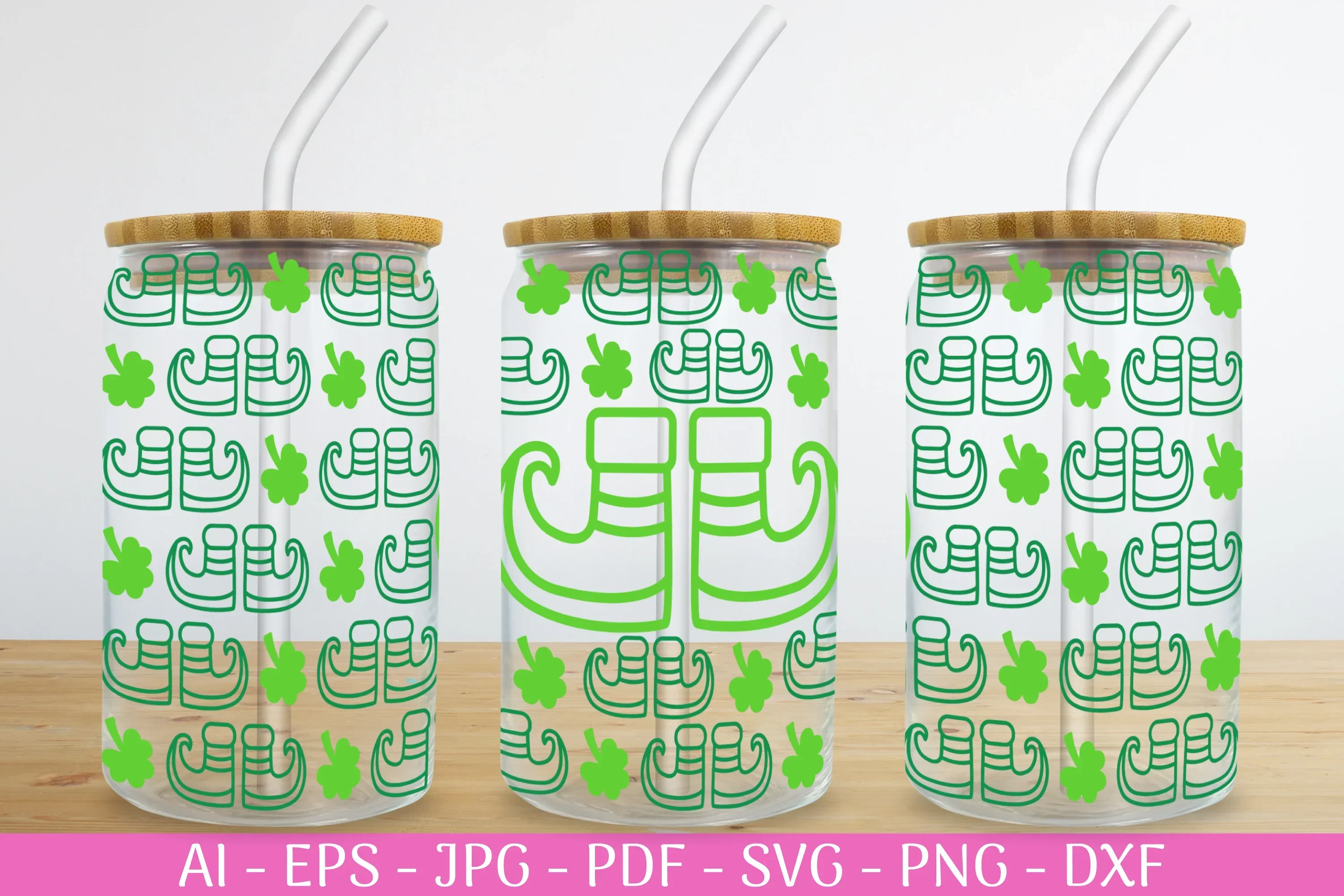 St. Patrick's Day Can Glass Wrap SVG Bundle - Image 2