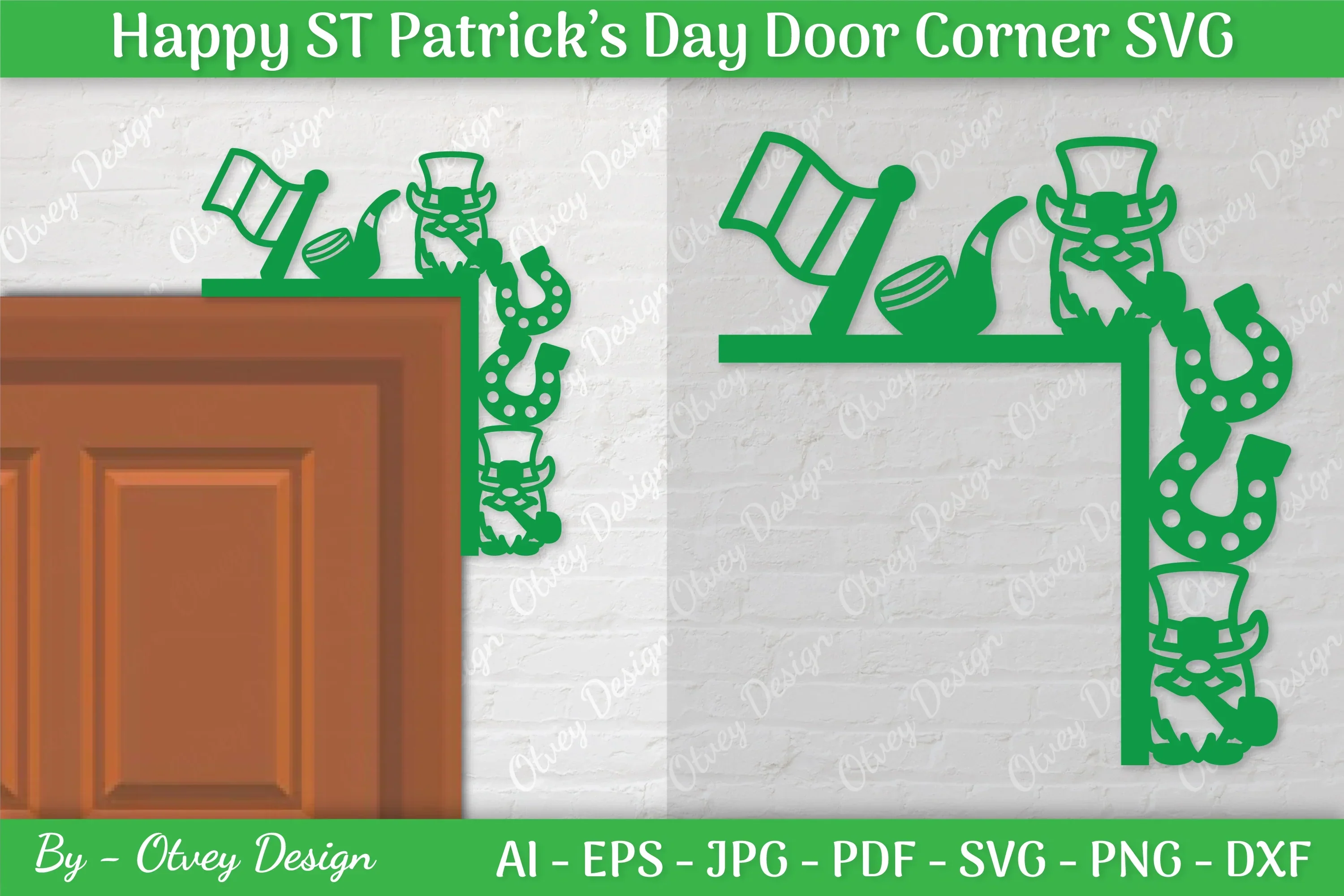 St. Patrick's Day Door Corner SVG Bundle
