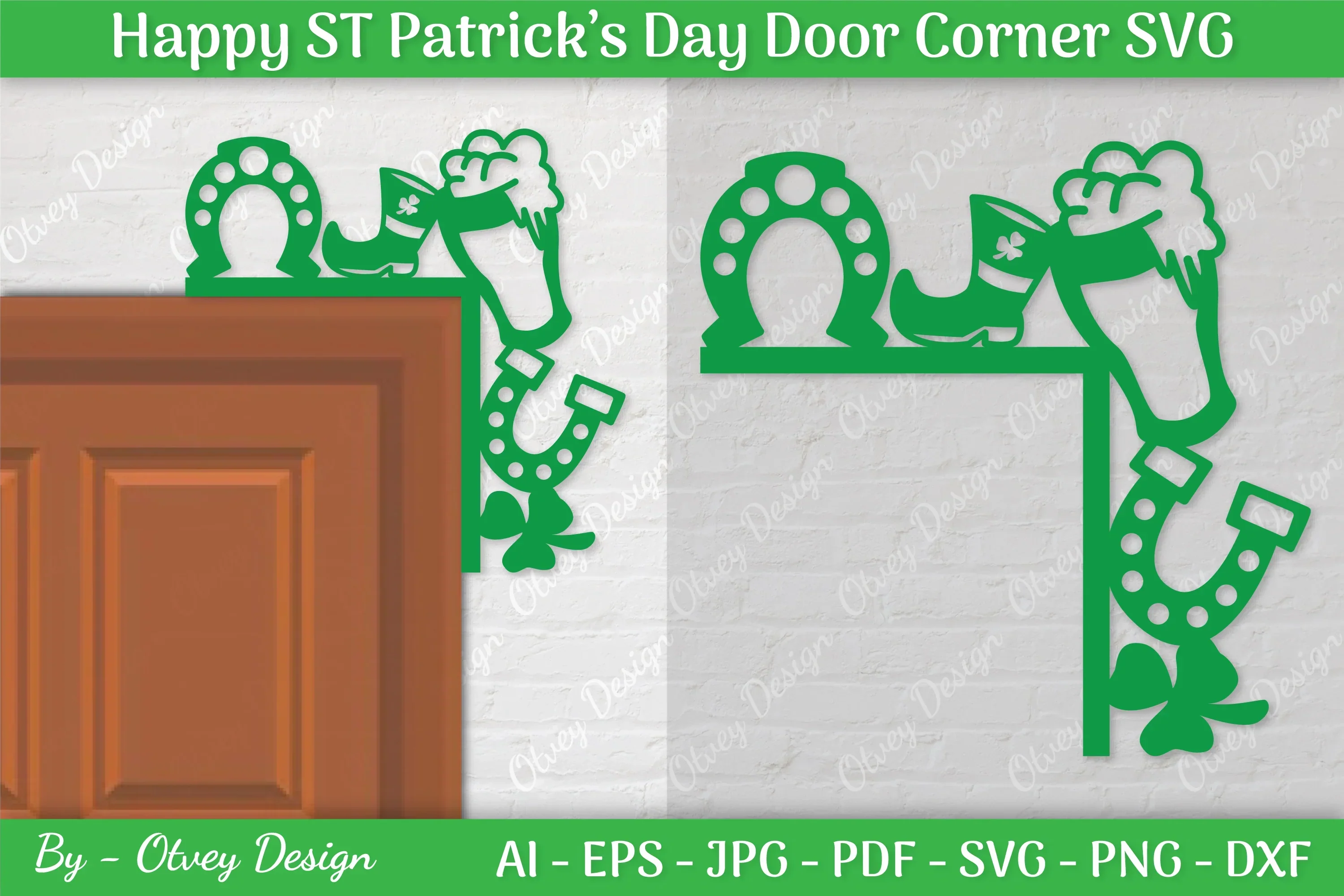 St. Patrick's Day Door Corner SVG Bundle