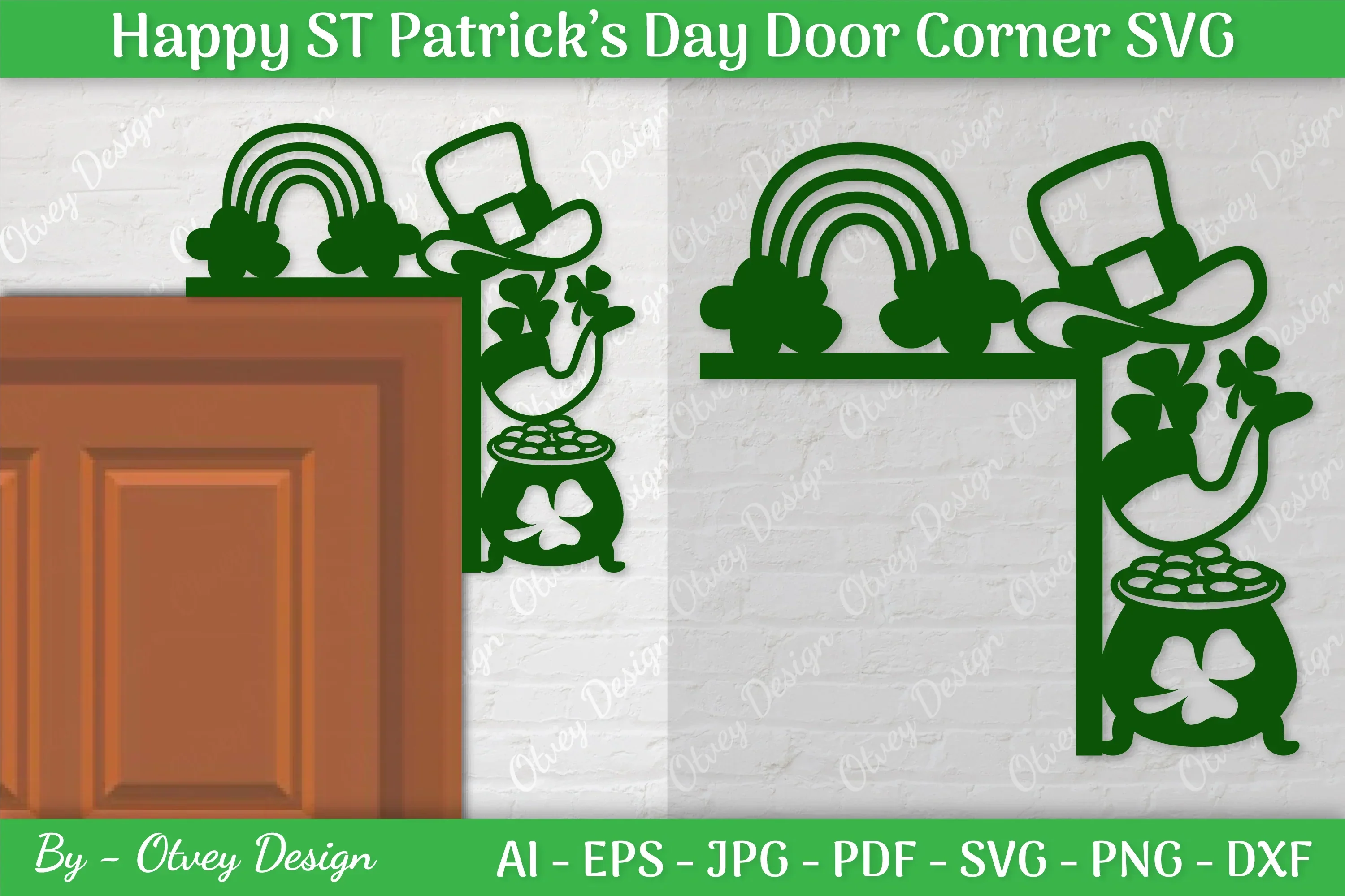 St. Patrick's Day Door Corner SVG Bundle