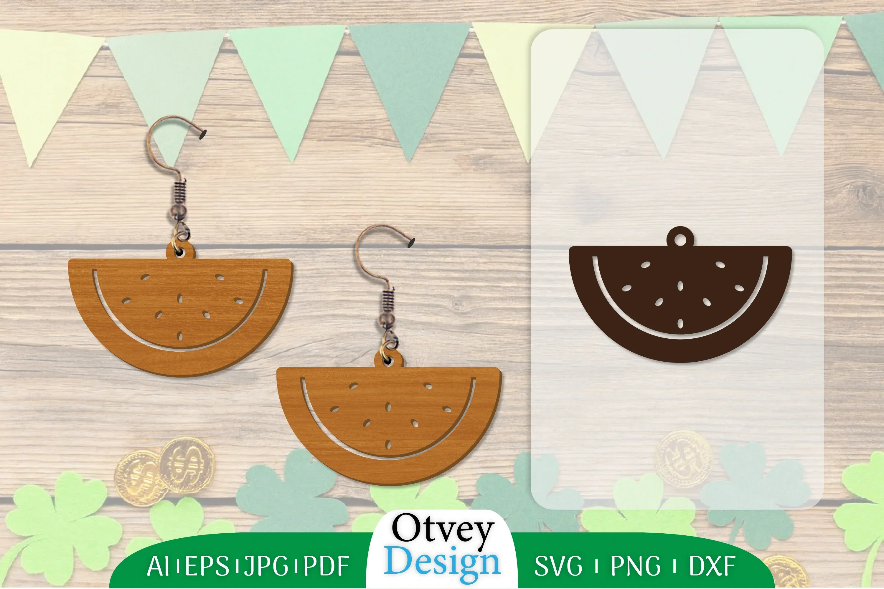 St Patrick's Day Earring Lasercut SVG Bundle