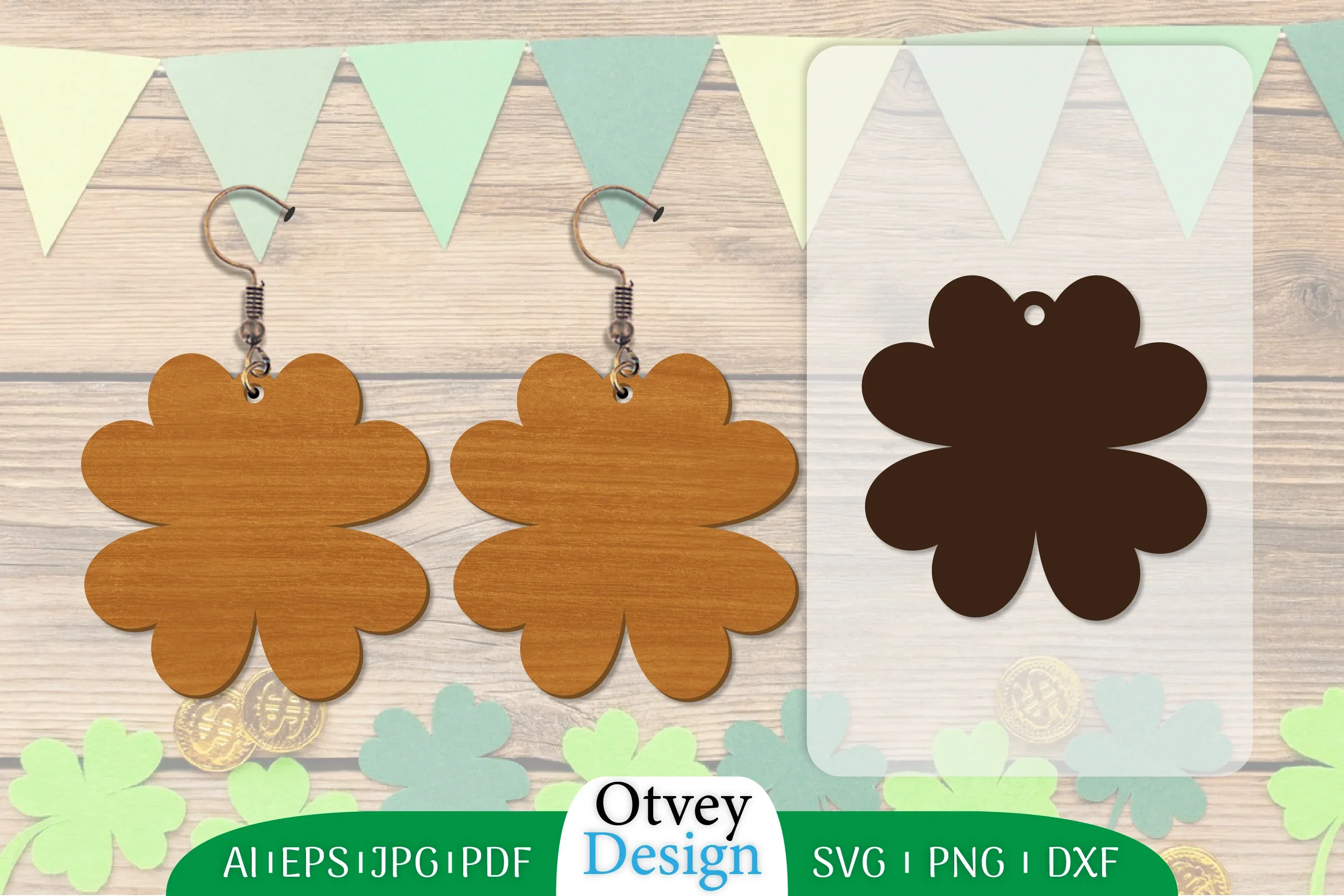 St Patrick's Day Earring Lasercut SVG Bundle