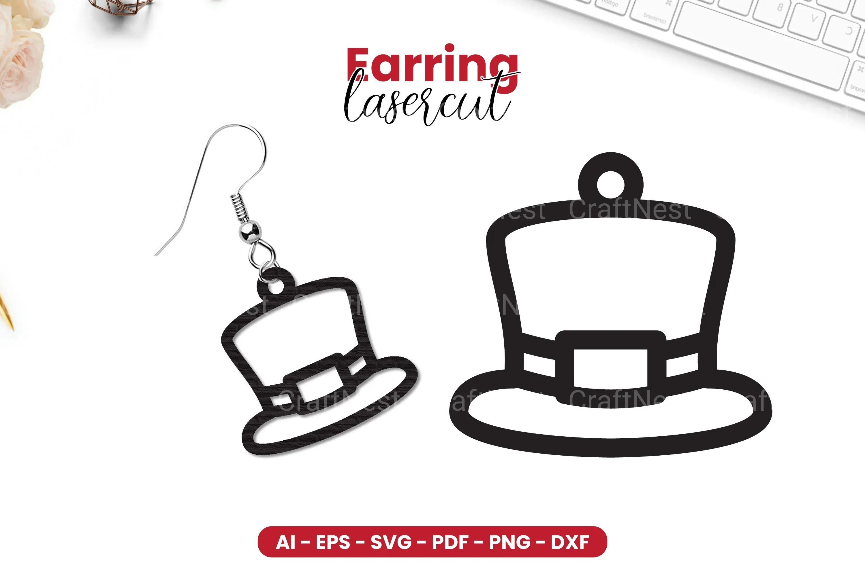 St Patrick's Day Earring Lasercut SVG Bundle