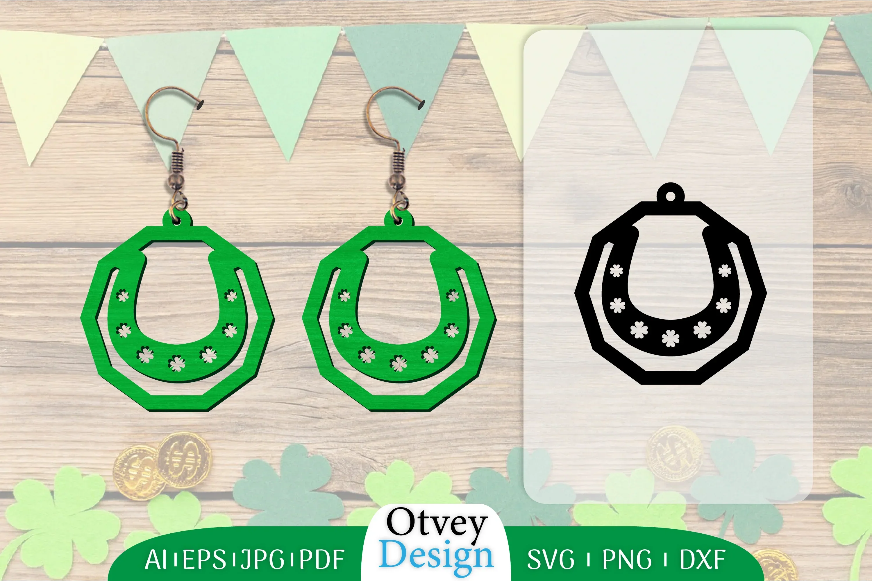St Patrick's Day Earring SVG Bundle
